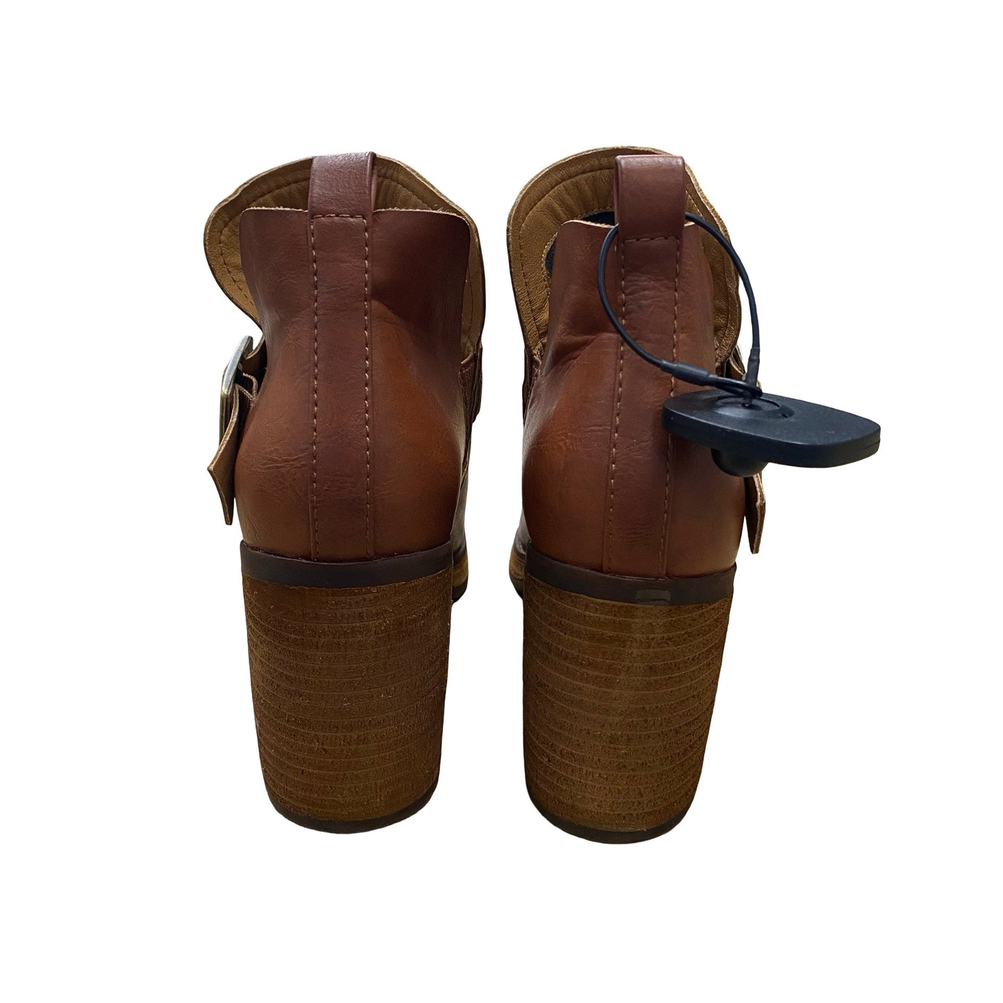 Boots Ankle Heels By Korks In Brown, Size:8.5