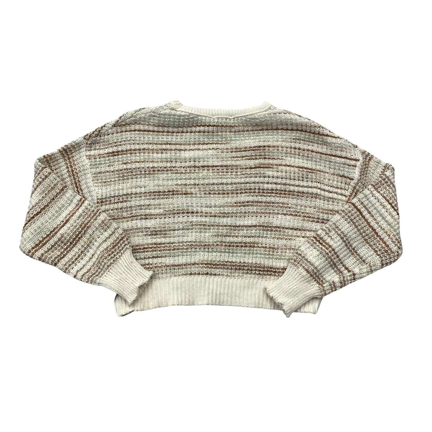 Sweater By Originality In Brown & Cream, Size:S