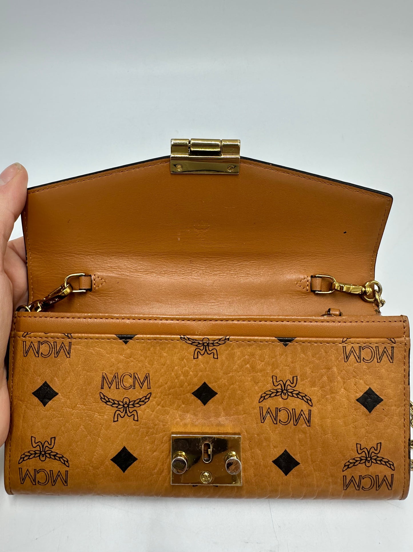 MCM Tracy Wallet On A Chain Luxury Designer Handbag