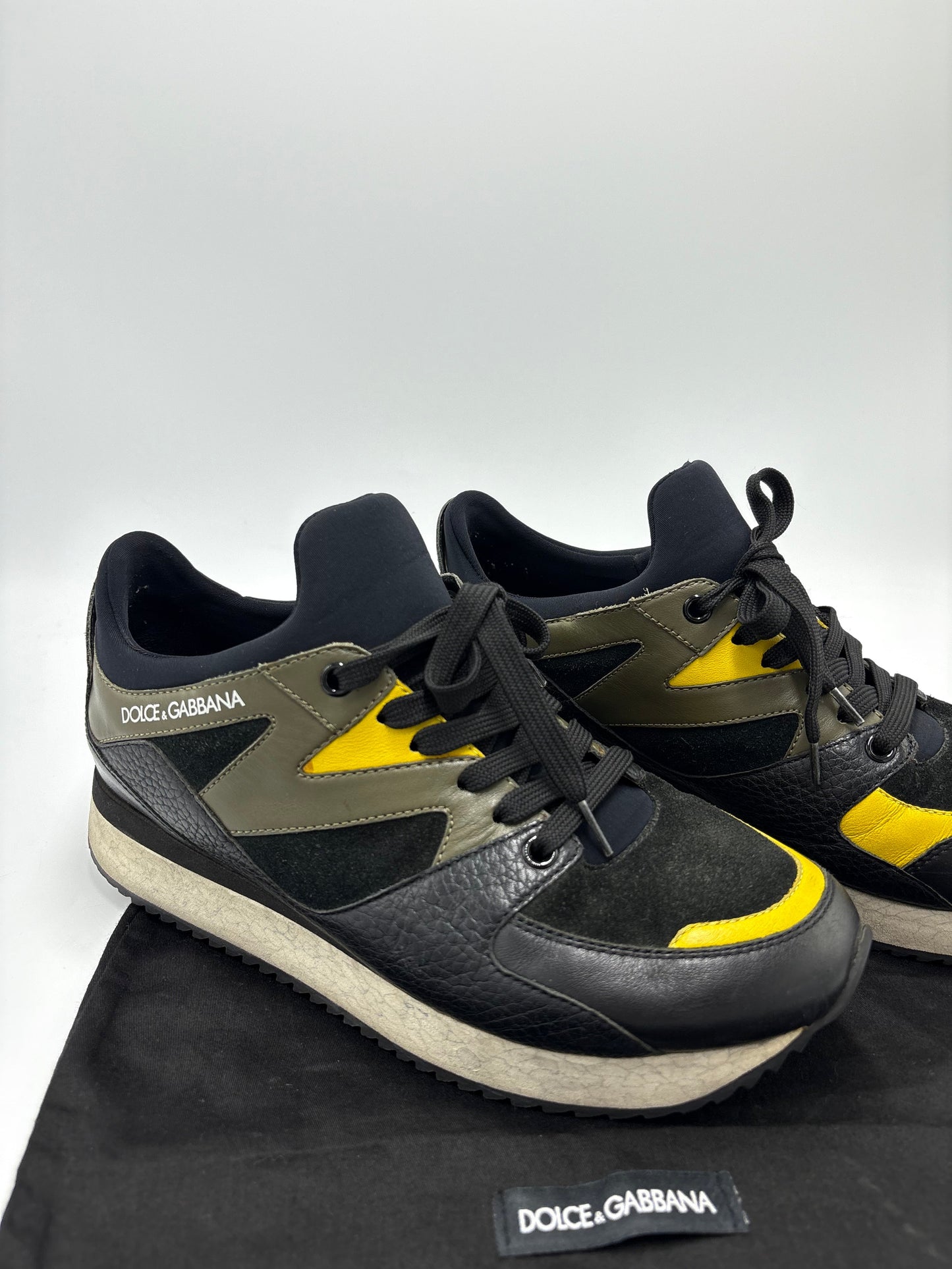 Dolce And Gabbana Daymaster Luxury Designer Trainer Shoes, Size: 8.5