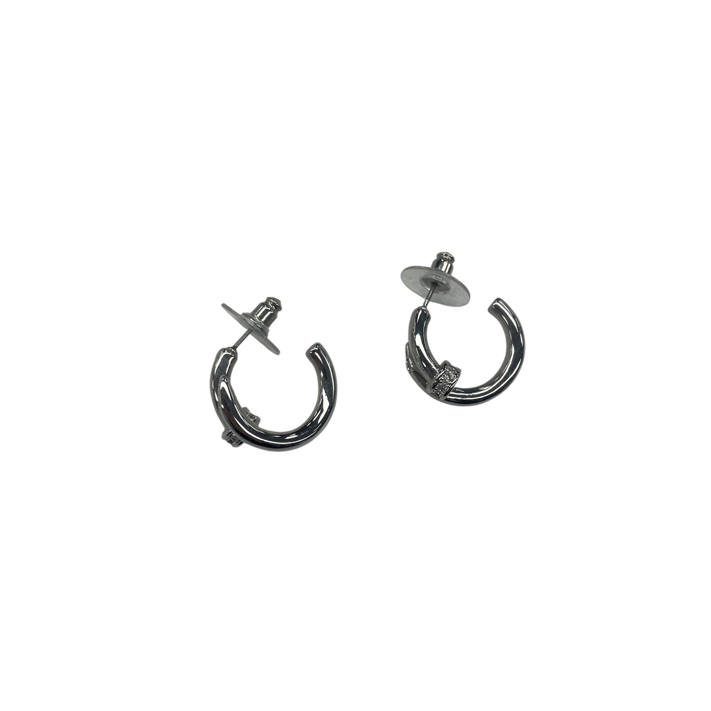 Earrings Hoop By Clothes Mentor In Silver