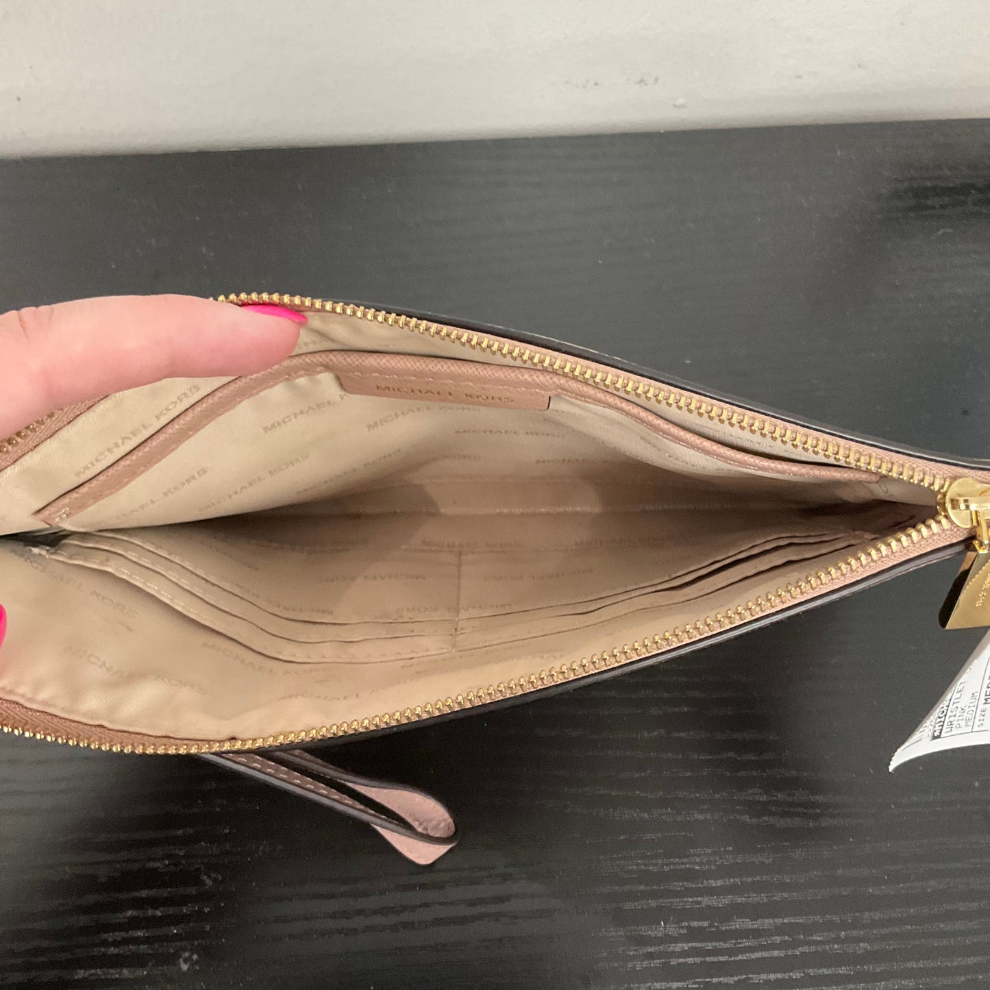 Wristlet Designer By Michael Kors In Pink, Size:Medium