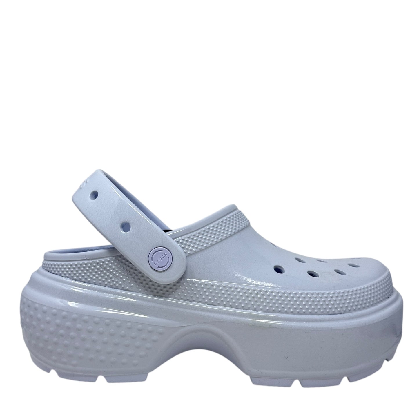 Stomp High Shine Platform Clogs By Crocs In Blue, Size: 9