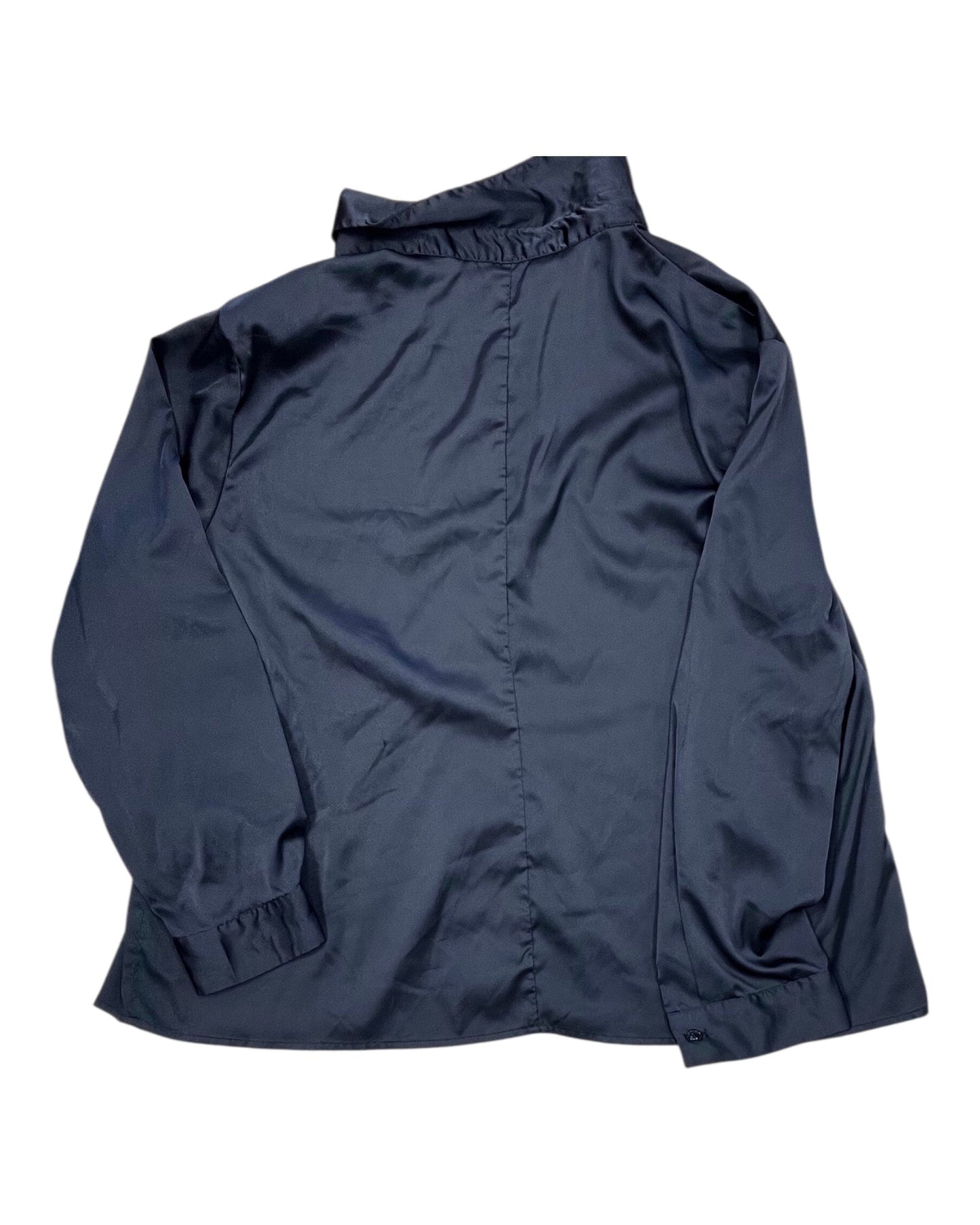 Blouse Ls By Shein In Black, Size:3X