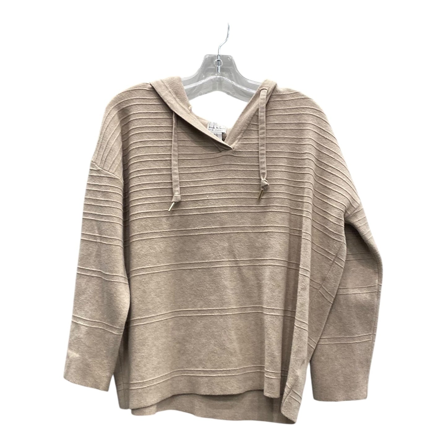 Sweater By Nicole Miller In Beige, Size:1X