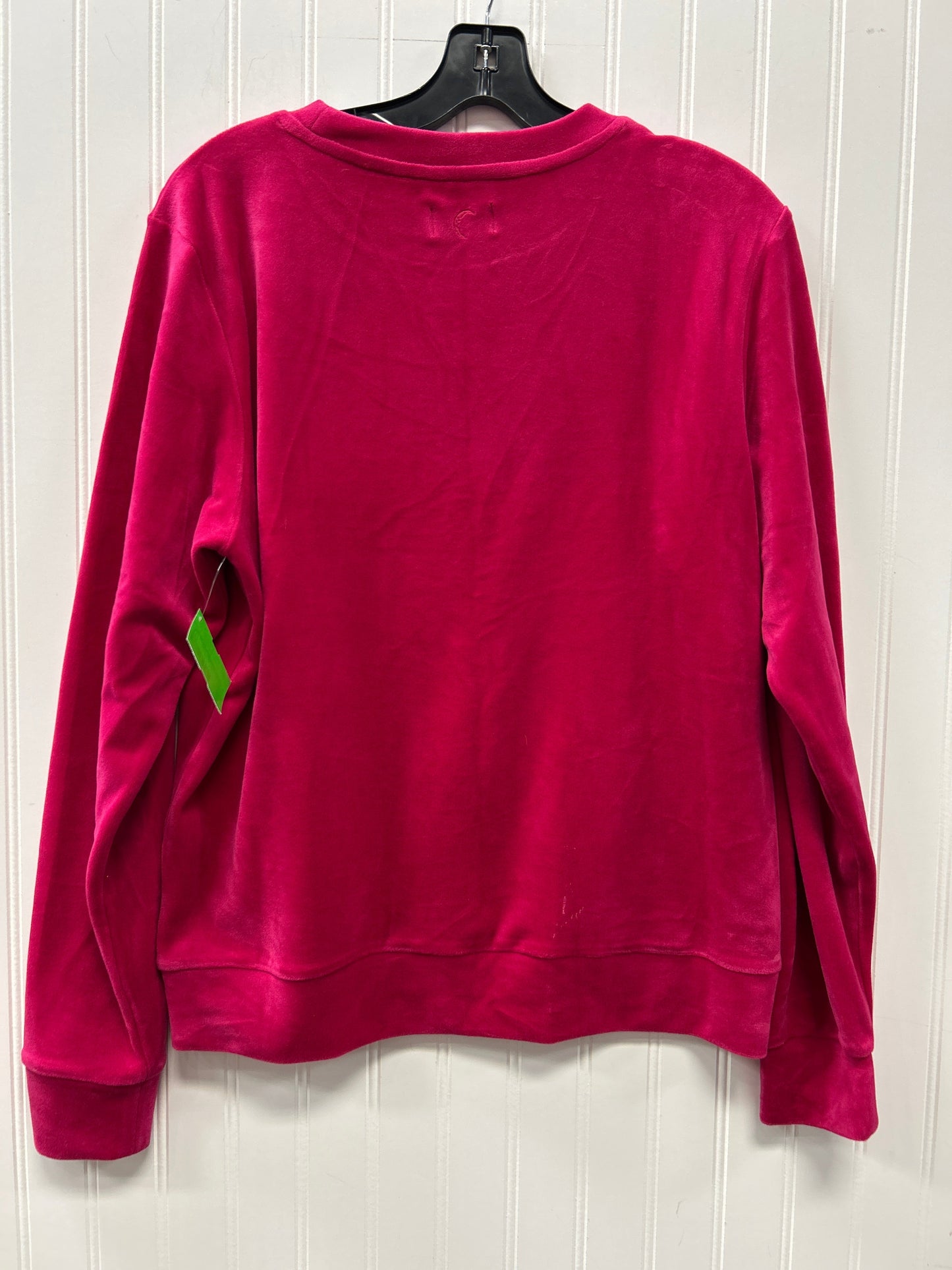 Athletic Top Ls Collar By Zyia In Pink, Size:M