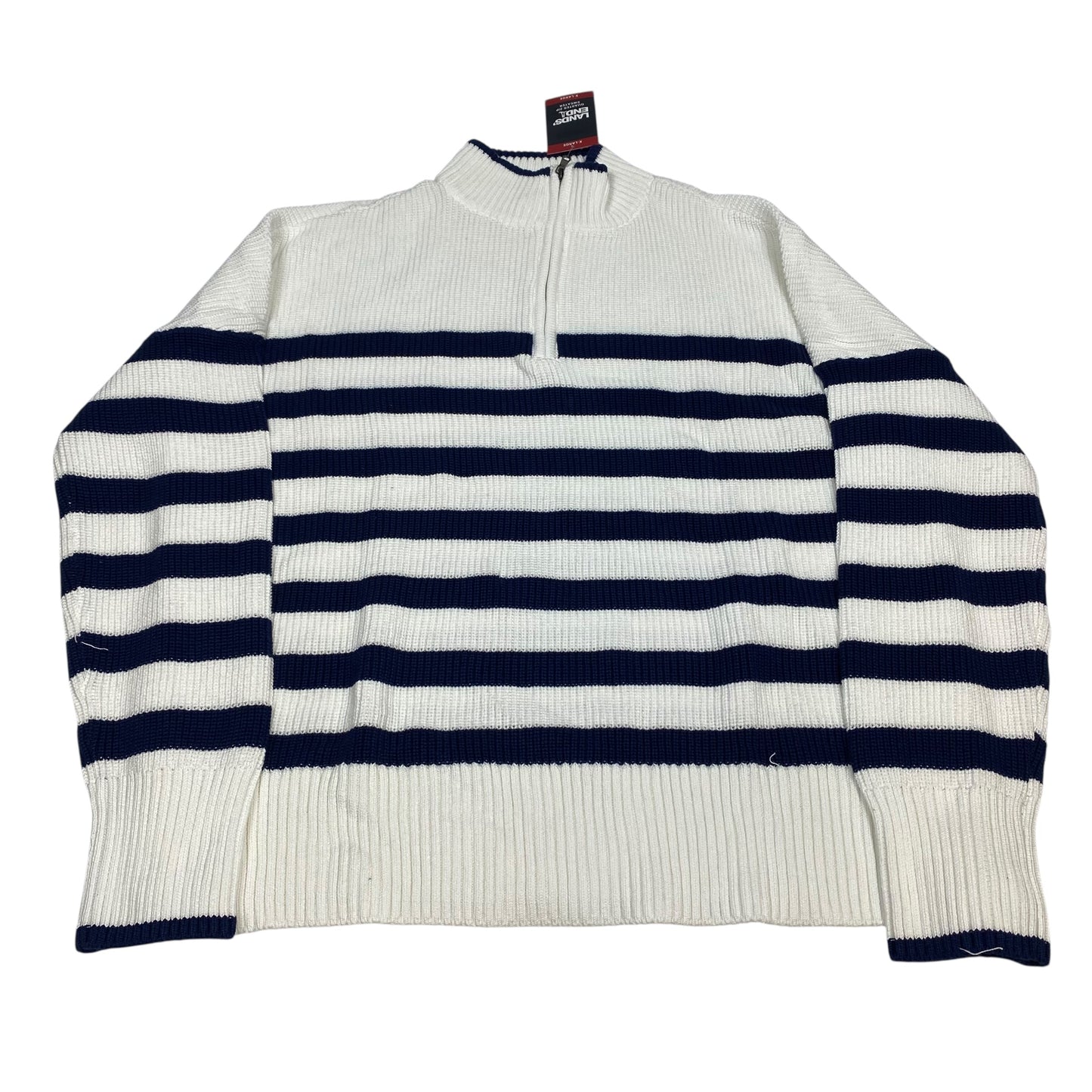 Sweatshirt Collar By Lands End In Ivory, Size:Xl