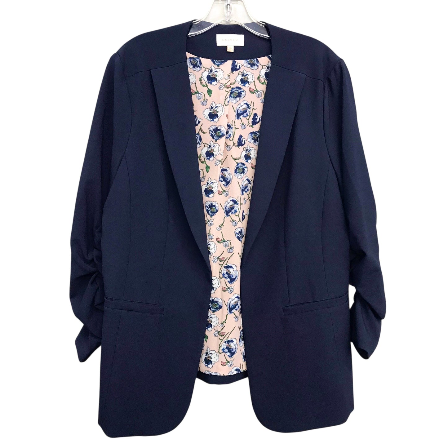 Blazer By Skies Are Blue In Navy, Size:1X