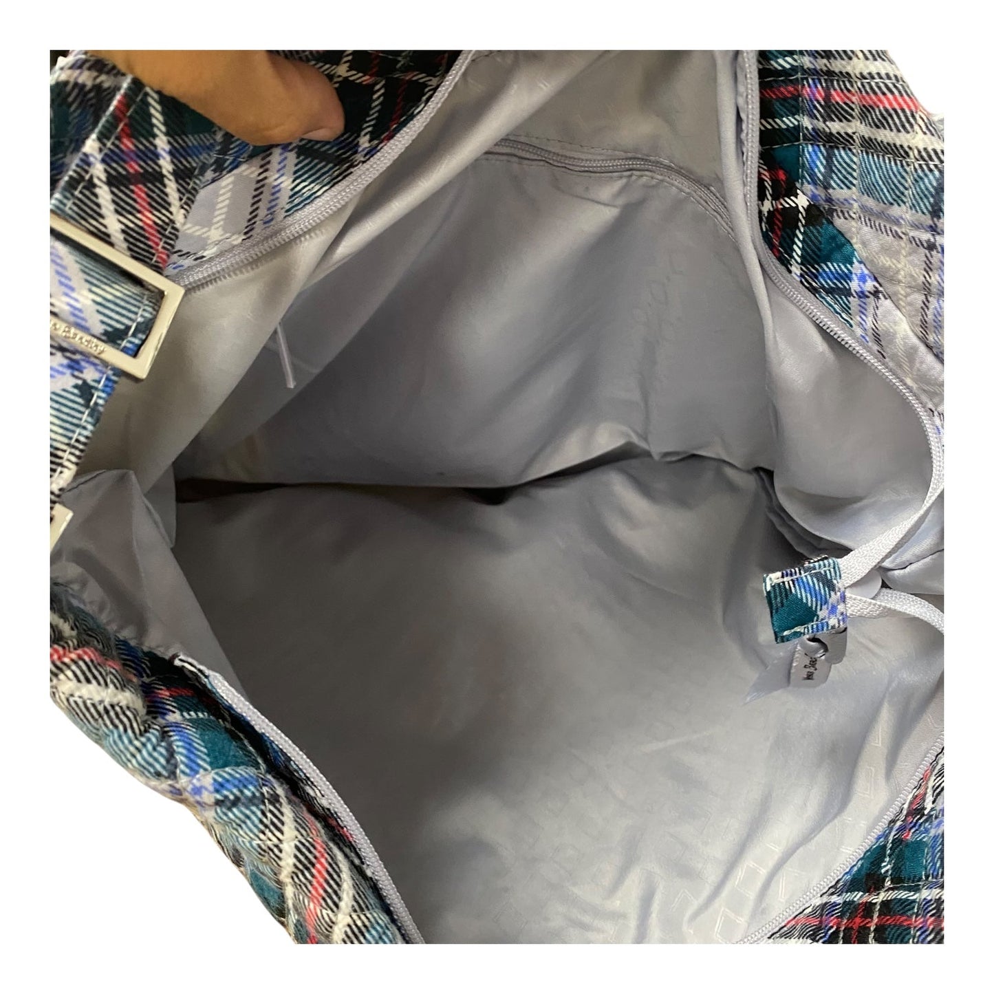 Crossbody By Vera Bradley In Blue & Grey, Size:Large