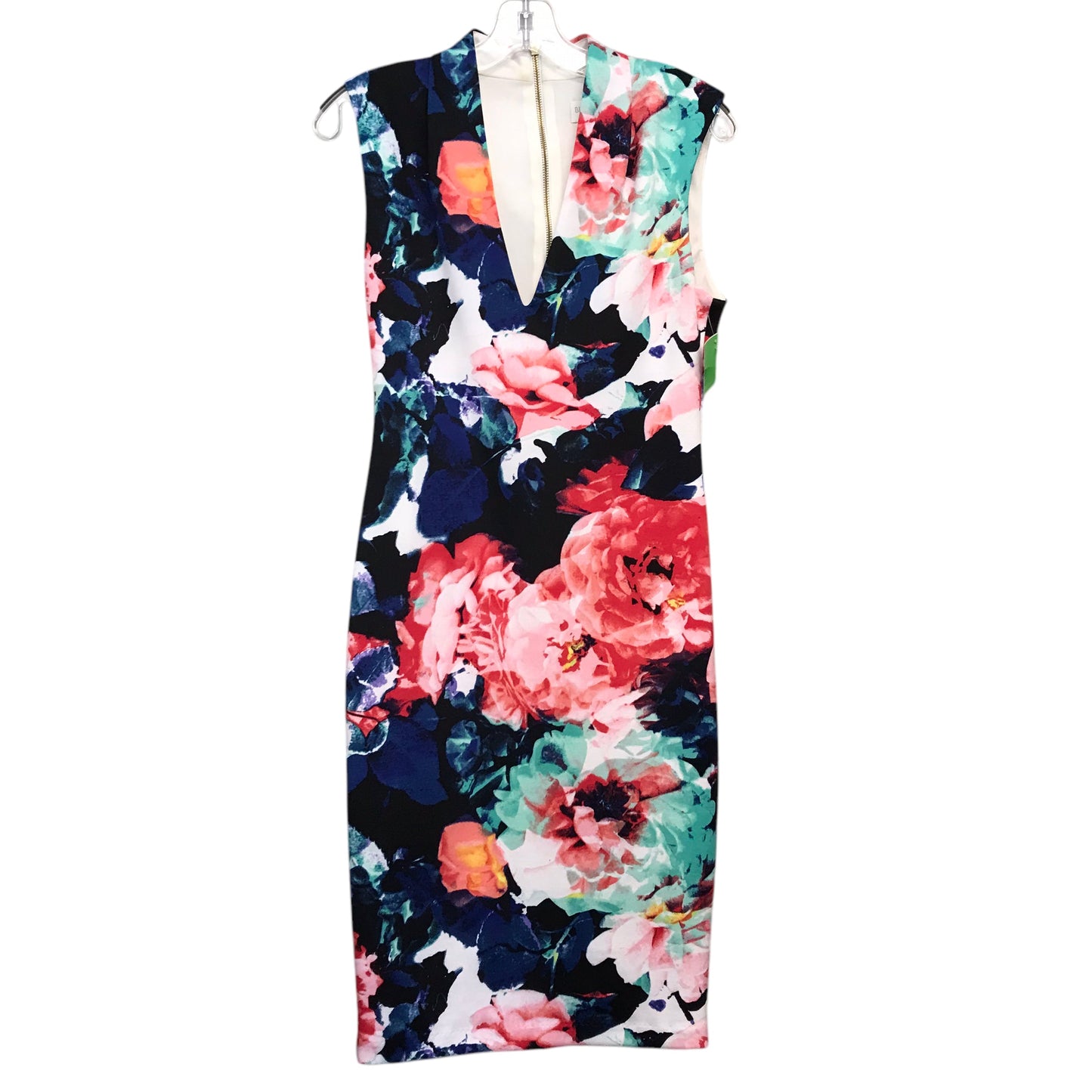 Dress Work By Bisou Bisou In Floral Print, Size:S
