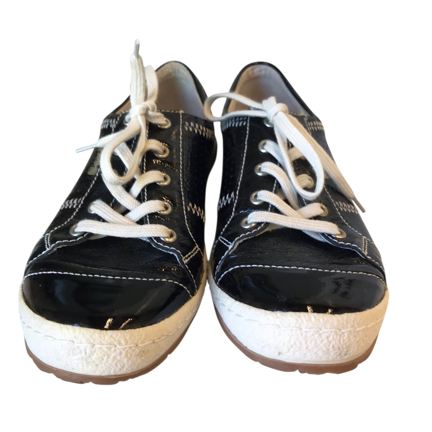 Shoes Sneakers By Josef Seibel In Black & White, Size:6.5