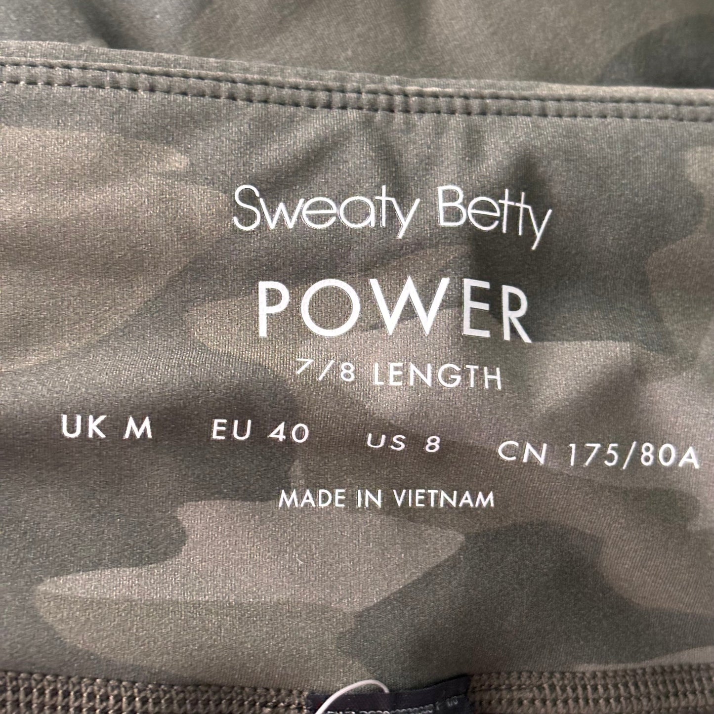 Athletic Leggings By Sweaty Betty In Camouflage Print, Size: M