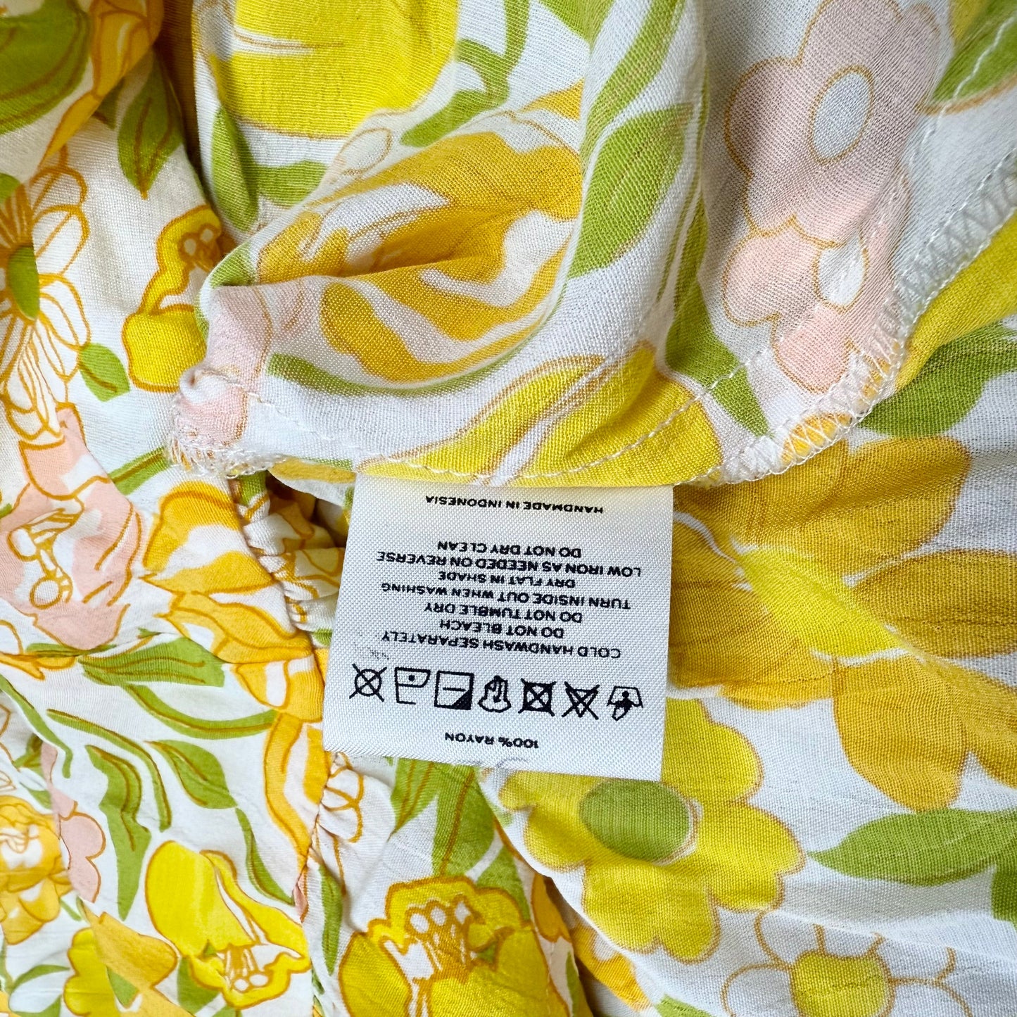 Dress Casual Maxi By Faithfull The Brand In Green & Yellow, Size: S