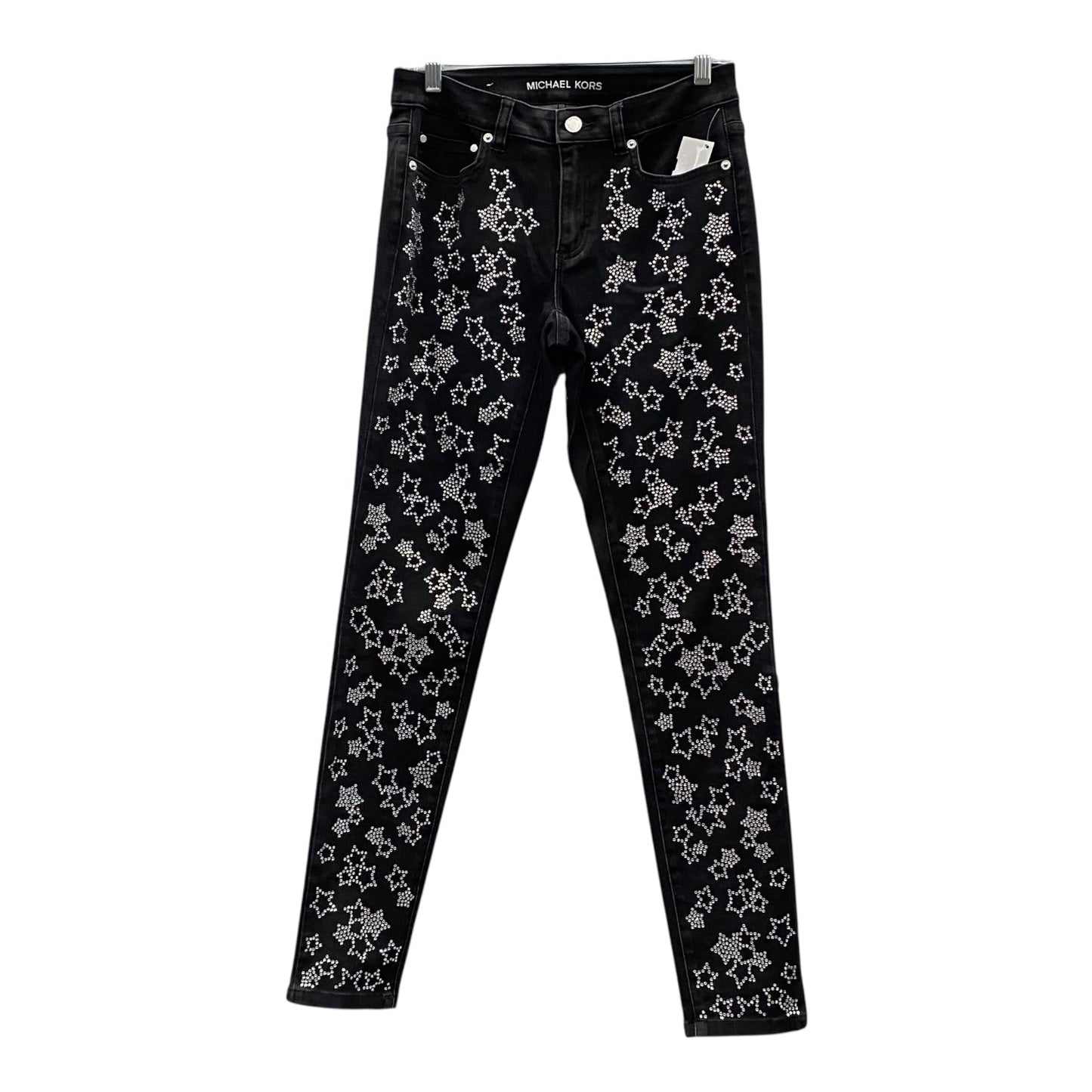 Jeans Skinny By Michael By Michael Kors In Black Denim, Size:2