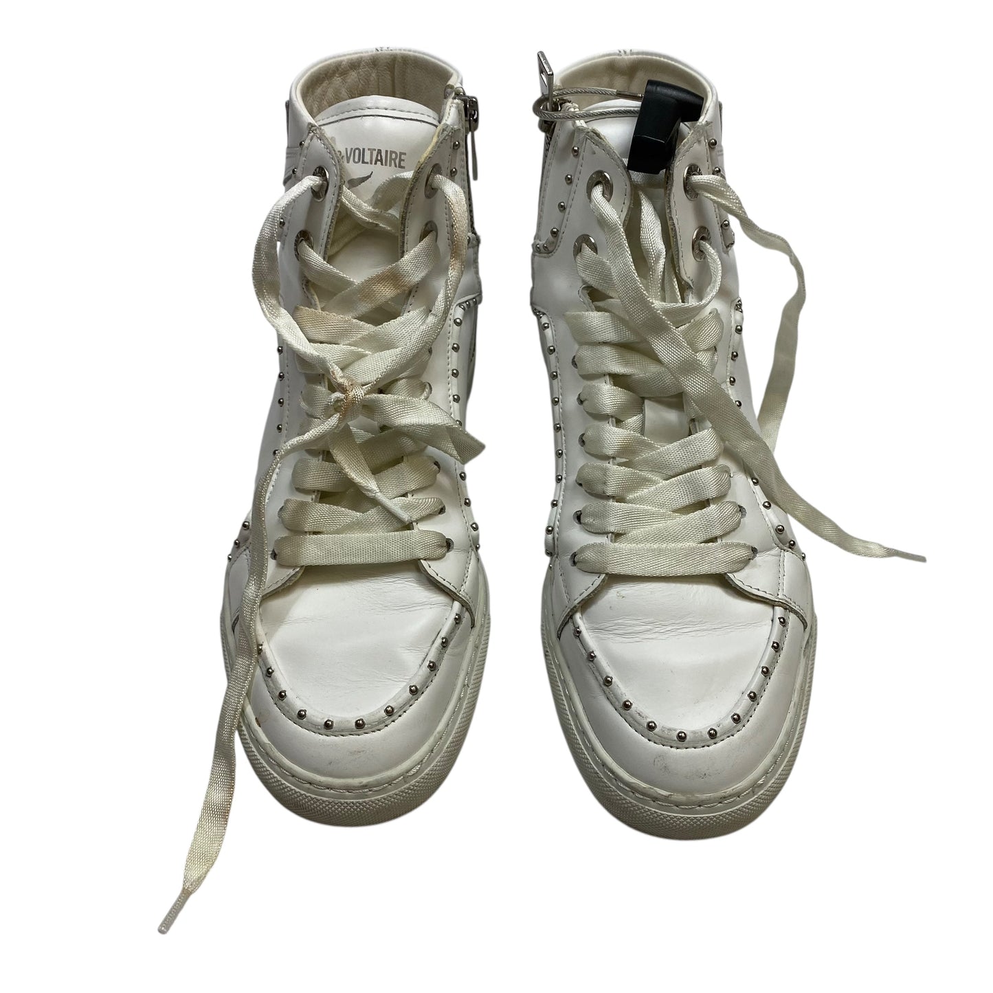 Shoes Sneakers By Zadig And Voltaire In White, Size:7.5