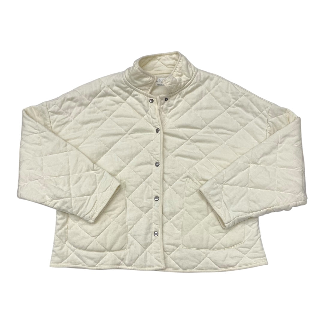 Jacket Puffer & Quilted By Z Supply In Cream, Size:M