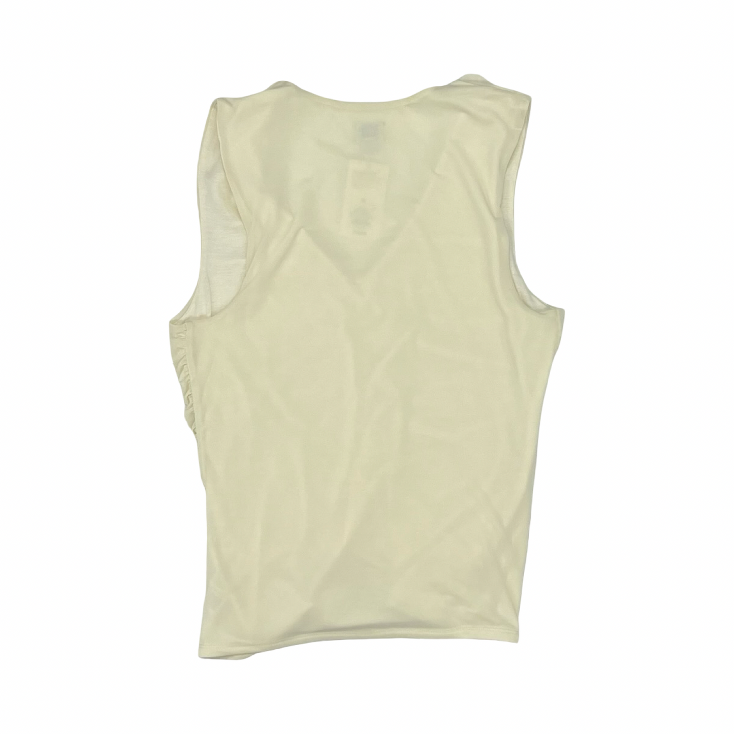 Blouse Sleeveless By A New Day In Cream, Size:Xl