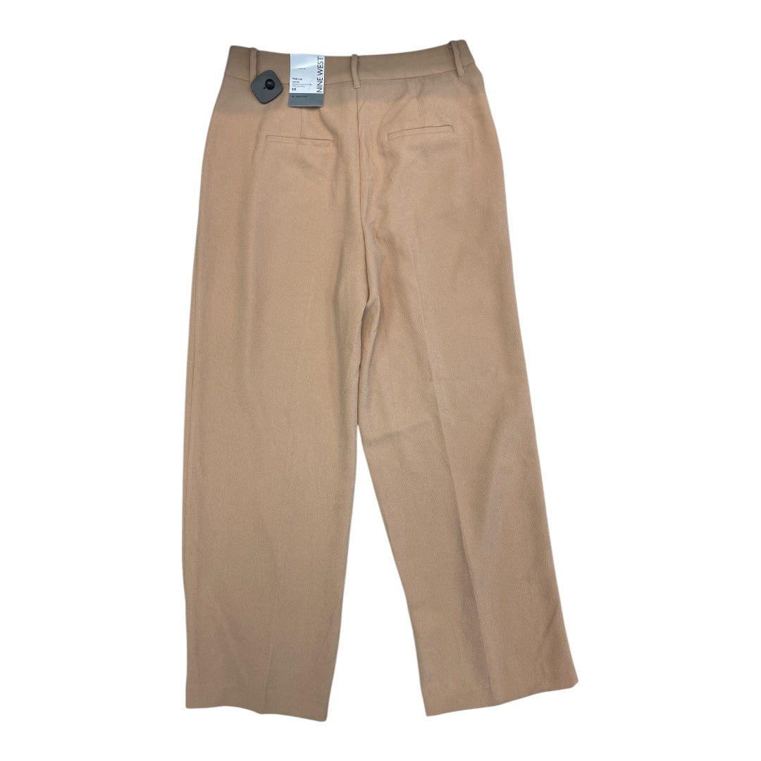 Pants Wide Leg By Nine West In Tan, Size:10