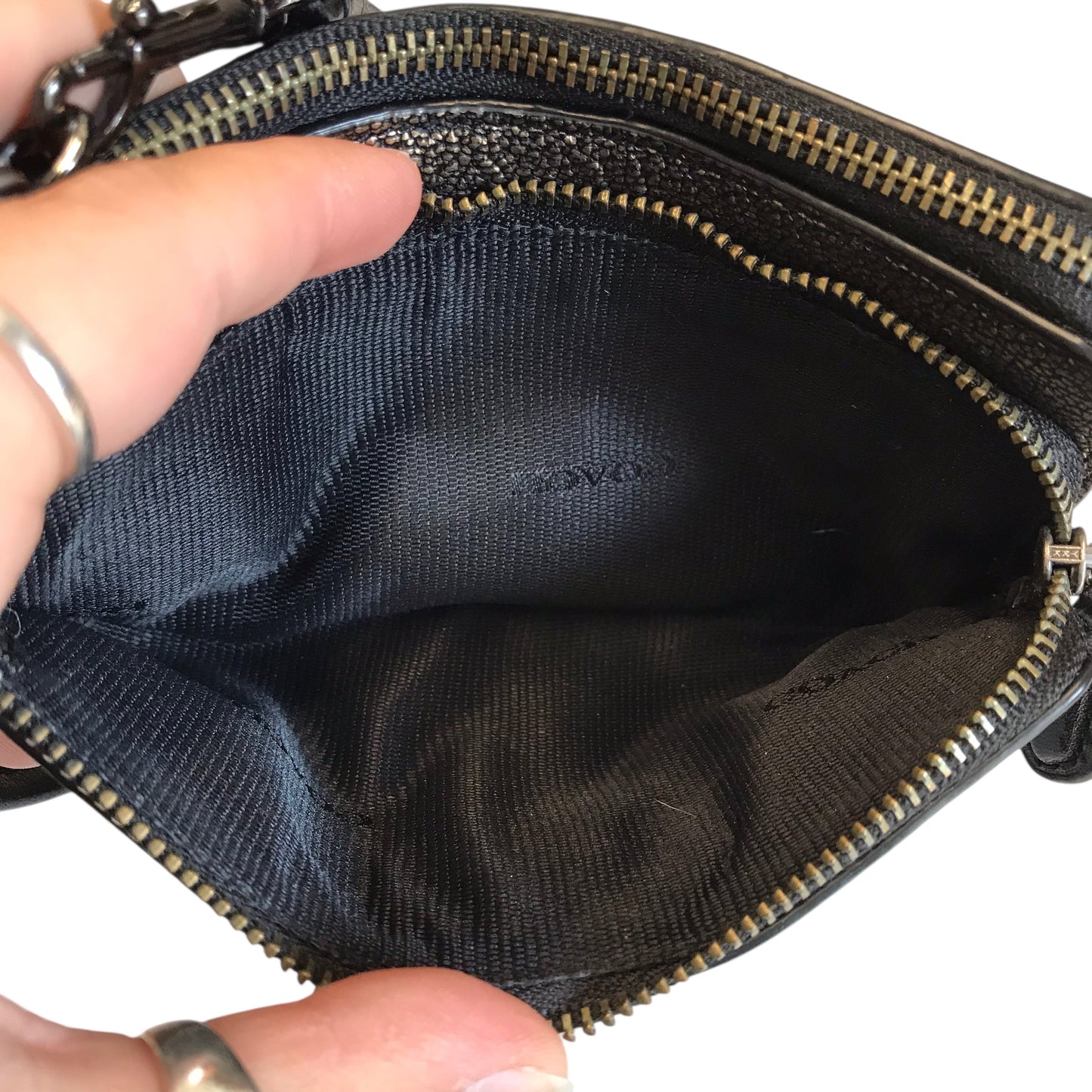 Wristlet Designer By Coach In Gold, Size:Small