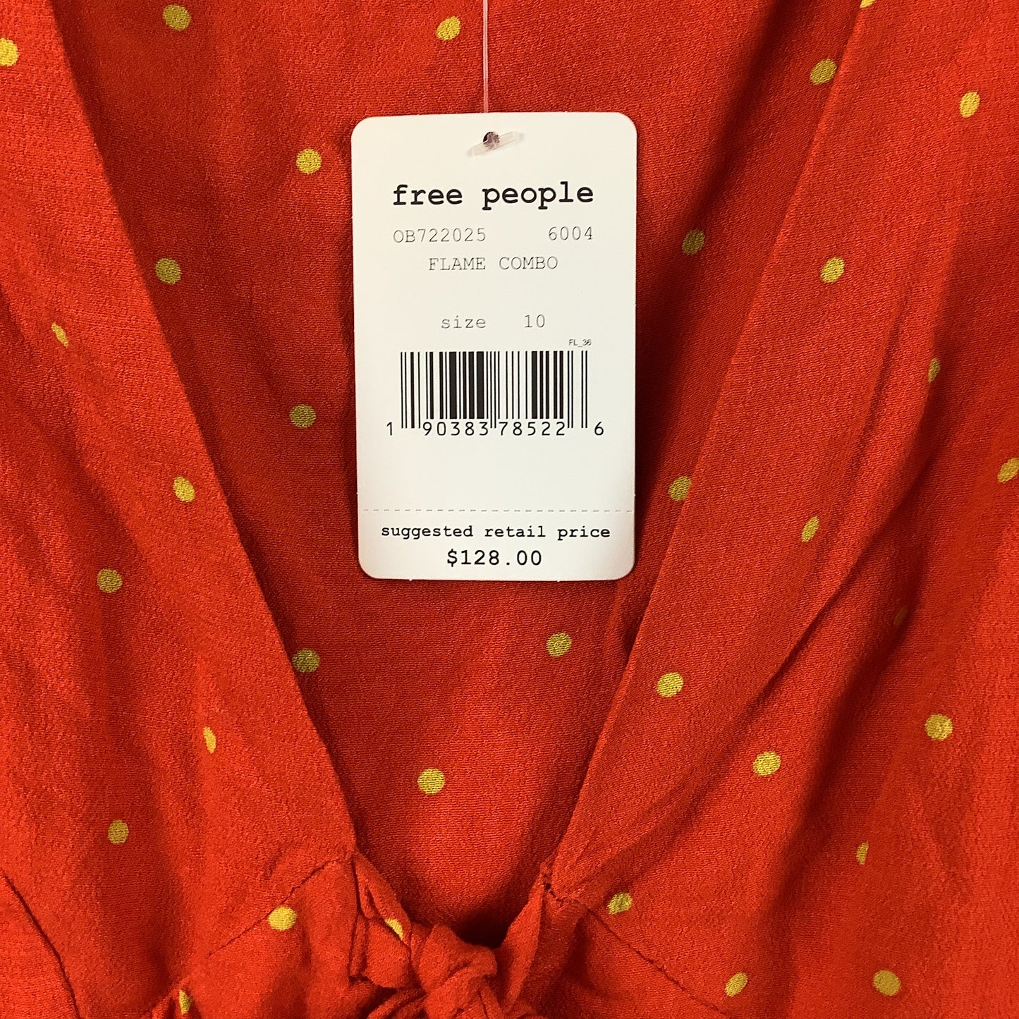 Dress Casual Short By Free People In Polkadot Pattern, Size: 10
