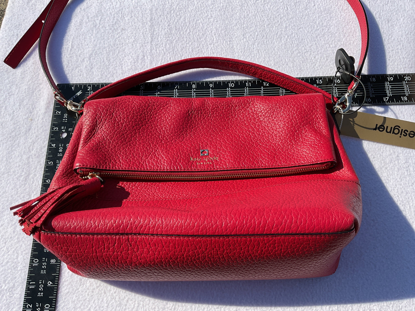 Handbag Designer By Kate Spade In Red, Size:Medium