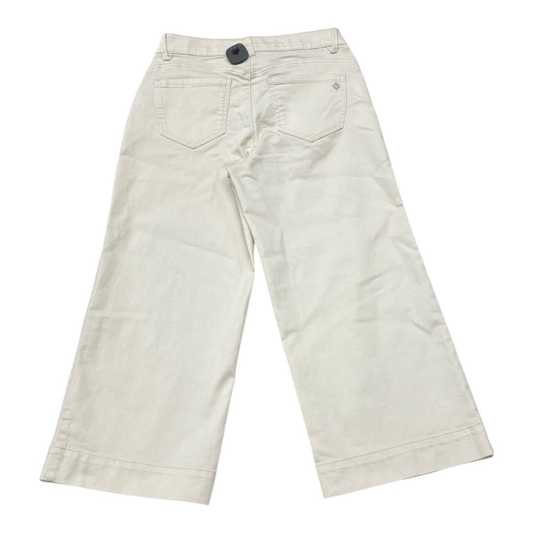 Jeans Wide Leg By Democracy In Cream, Size:6