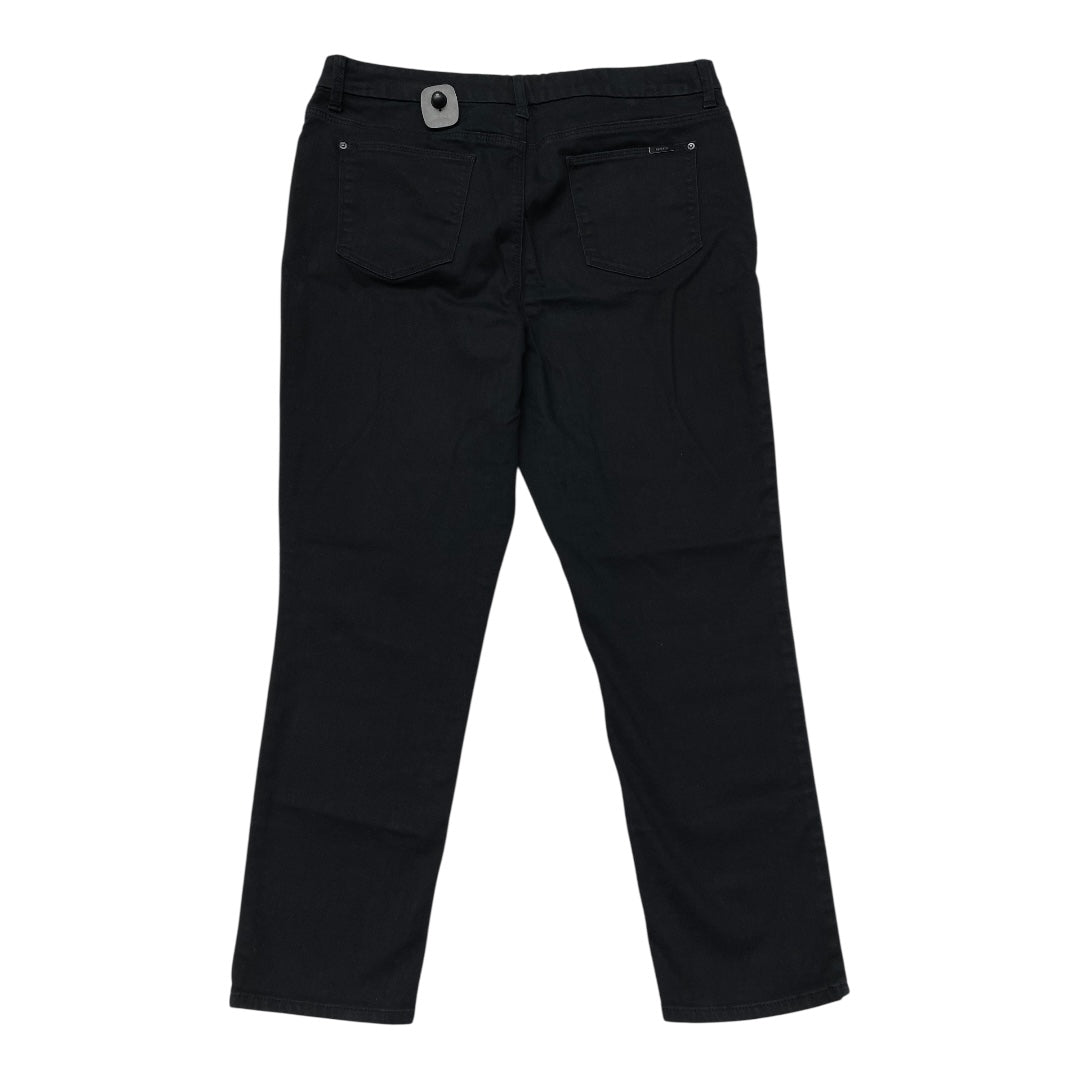 Jeans Boot Cut By Chicos In Black Denim, Size:2