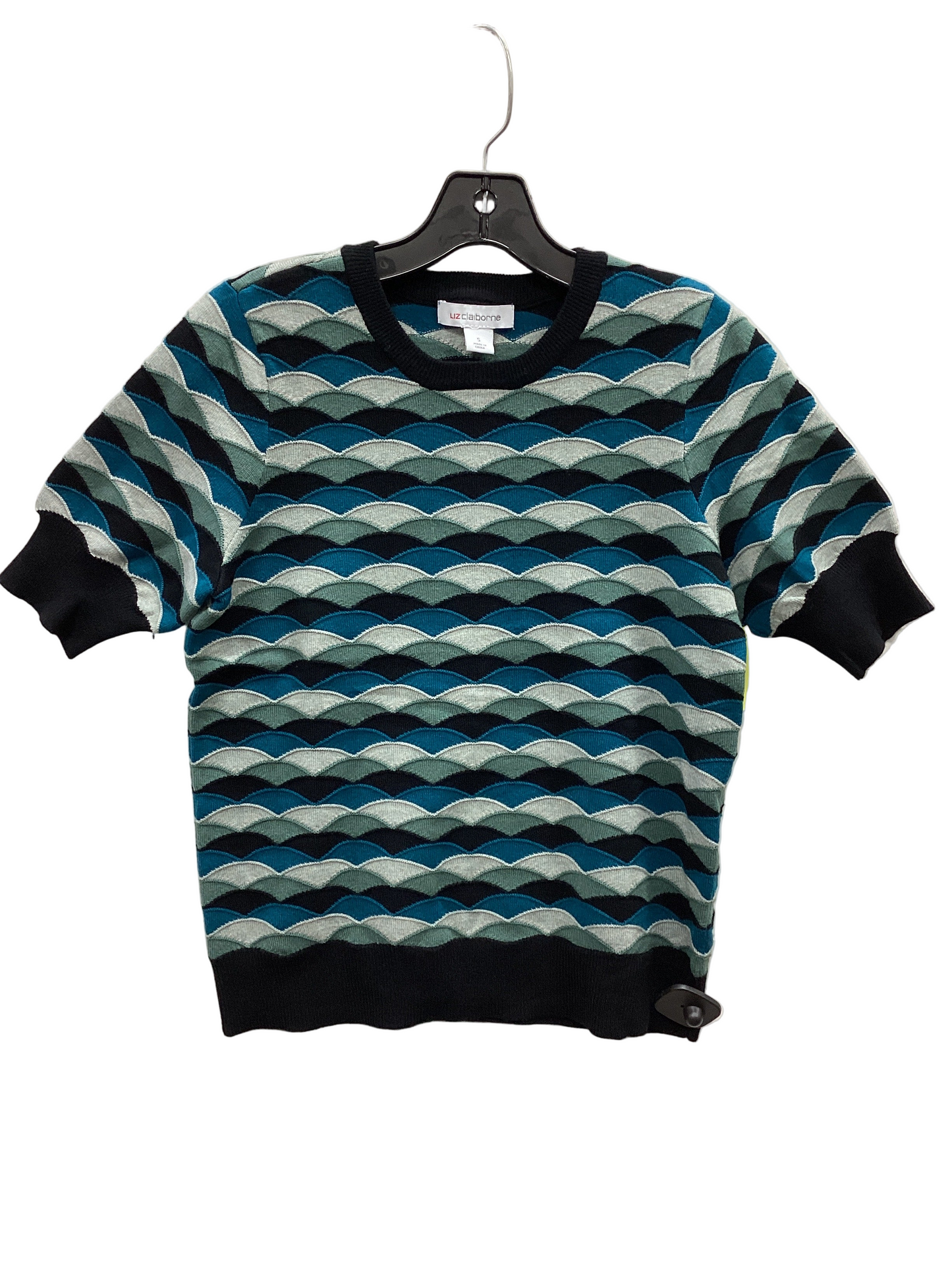 Top Ss By Liz Claiborne In Blue & Grey, Size:S