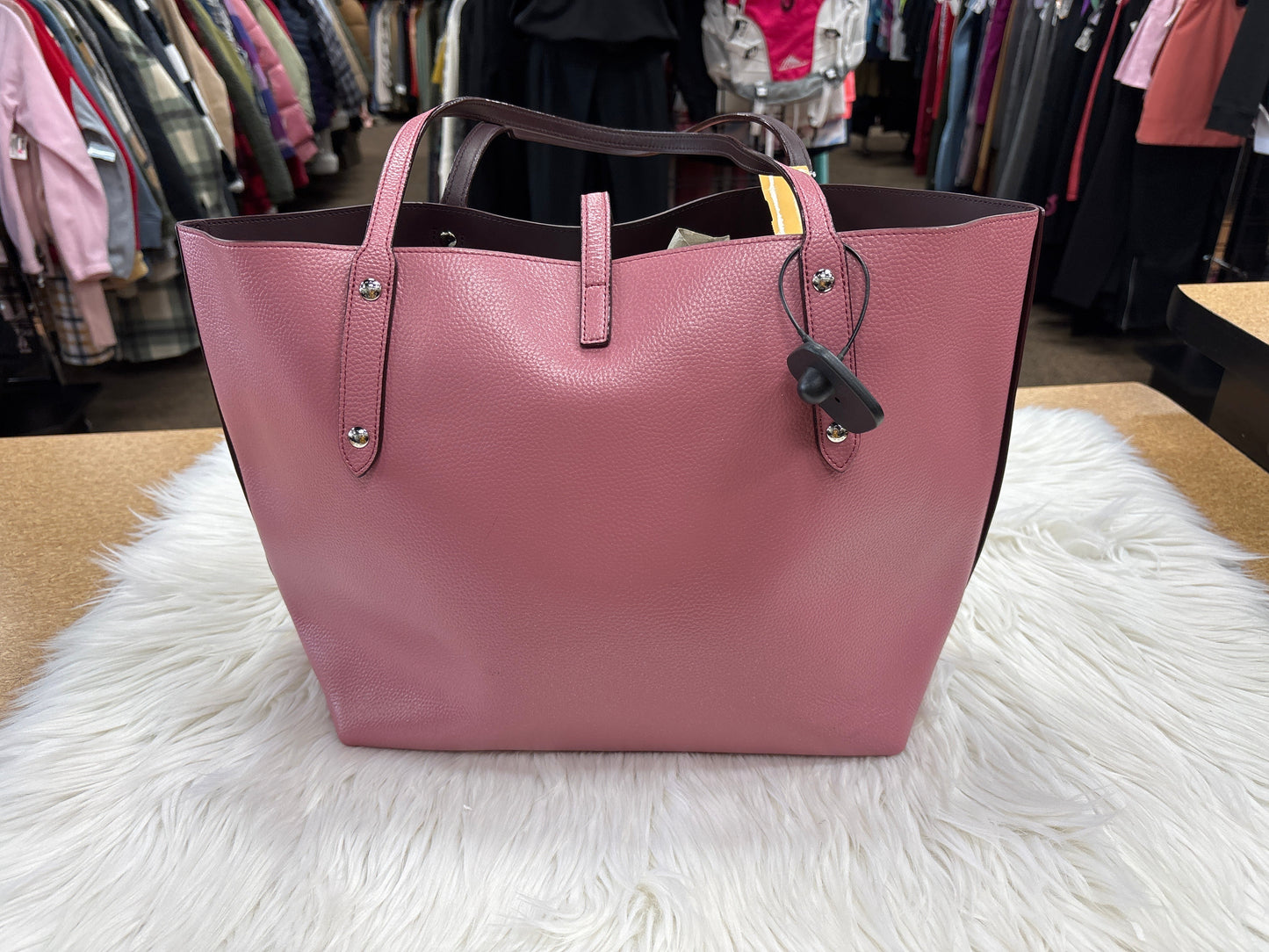 Handbag Designer By Coach In Pink, Size:Large
