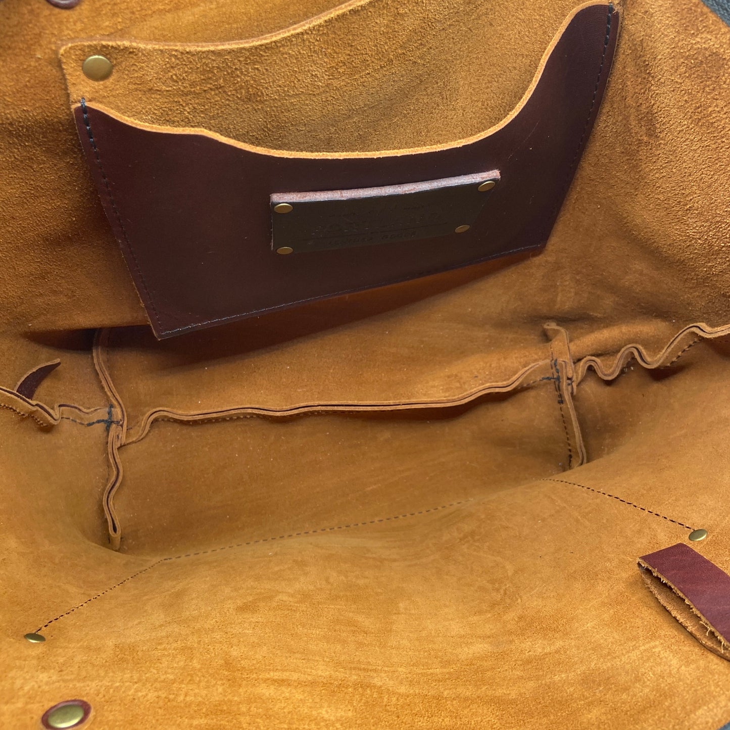Handbag Leather By Portland Leather, Size: Medium