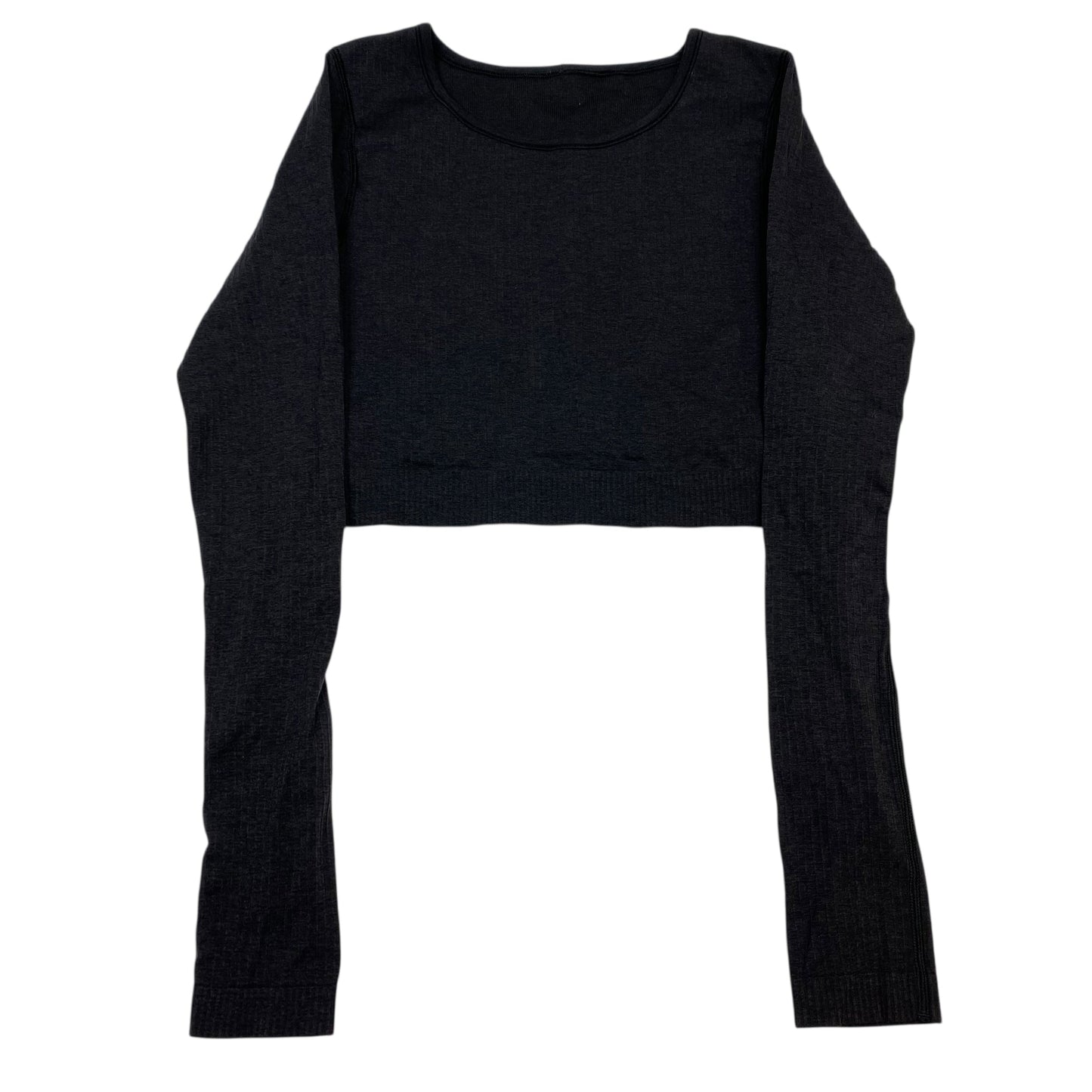 Athletic Top Ls Crewneck Designer By Lululemon In Black, Size:8