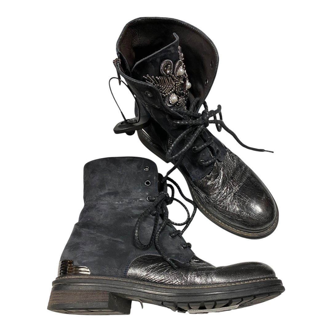 Boots Ankle Flats By Sesto Meucci In Black, Size:7.5