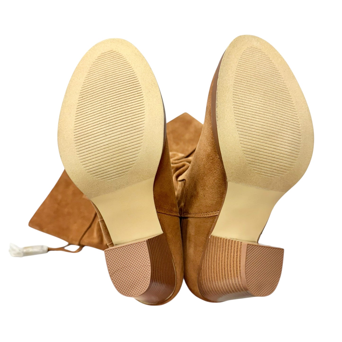 Boots Knee Heels By Shoedazzle In Brown, Size: 9