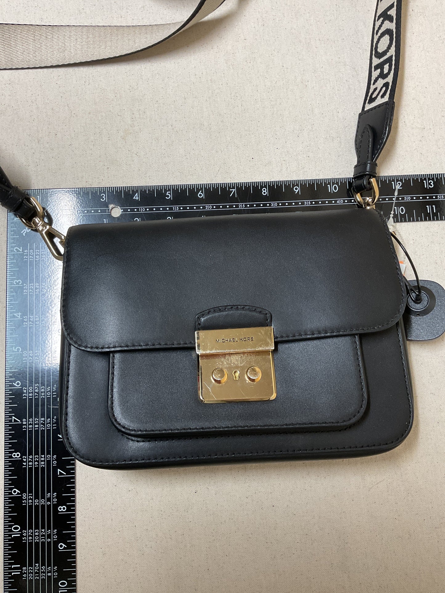 Crossbody Designer By Michael Kors In Black, Size:Small