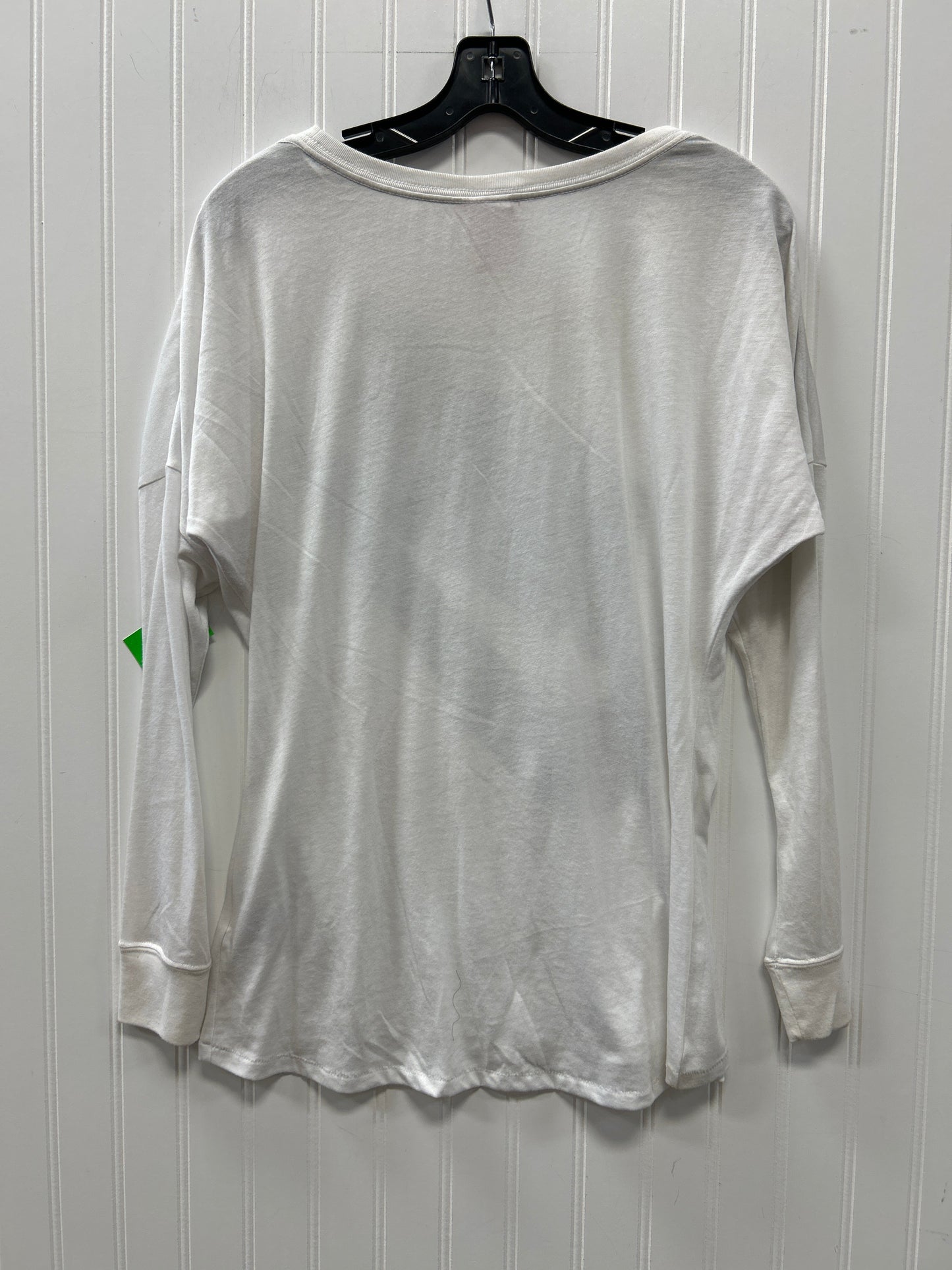 Athletic Top Ls Collar By Nike Apparel In White, Size:S