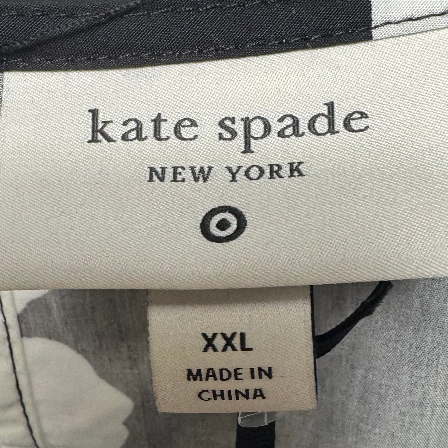 Top Sleeveless By Kate Spade For Target In Black & White, Size: Xxl