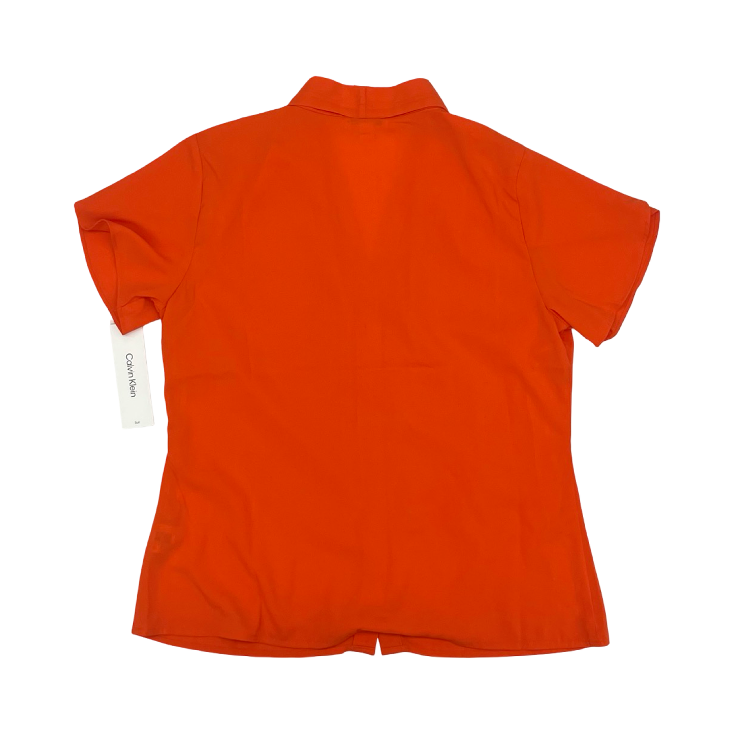 Blouse Ss By Calvin Klein In Orange, Size:L