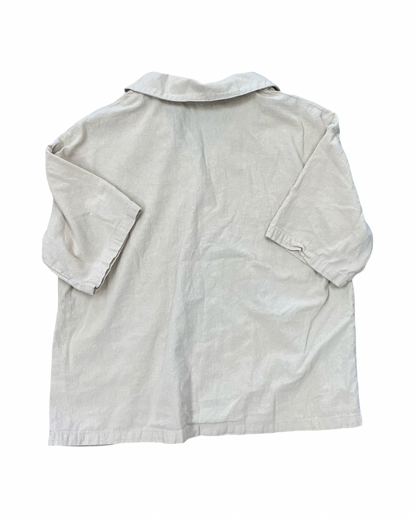 Blouse Ss By Zanzea In Tan, Size:L