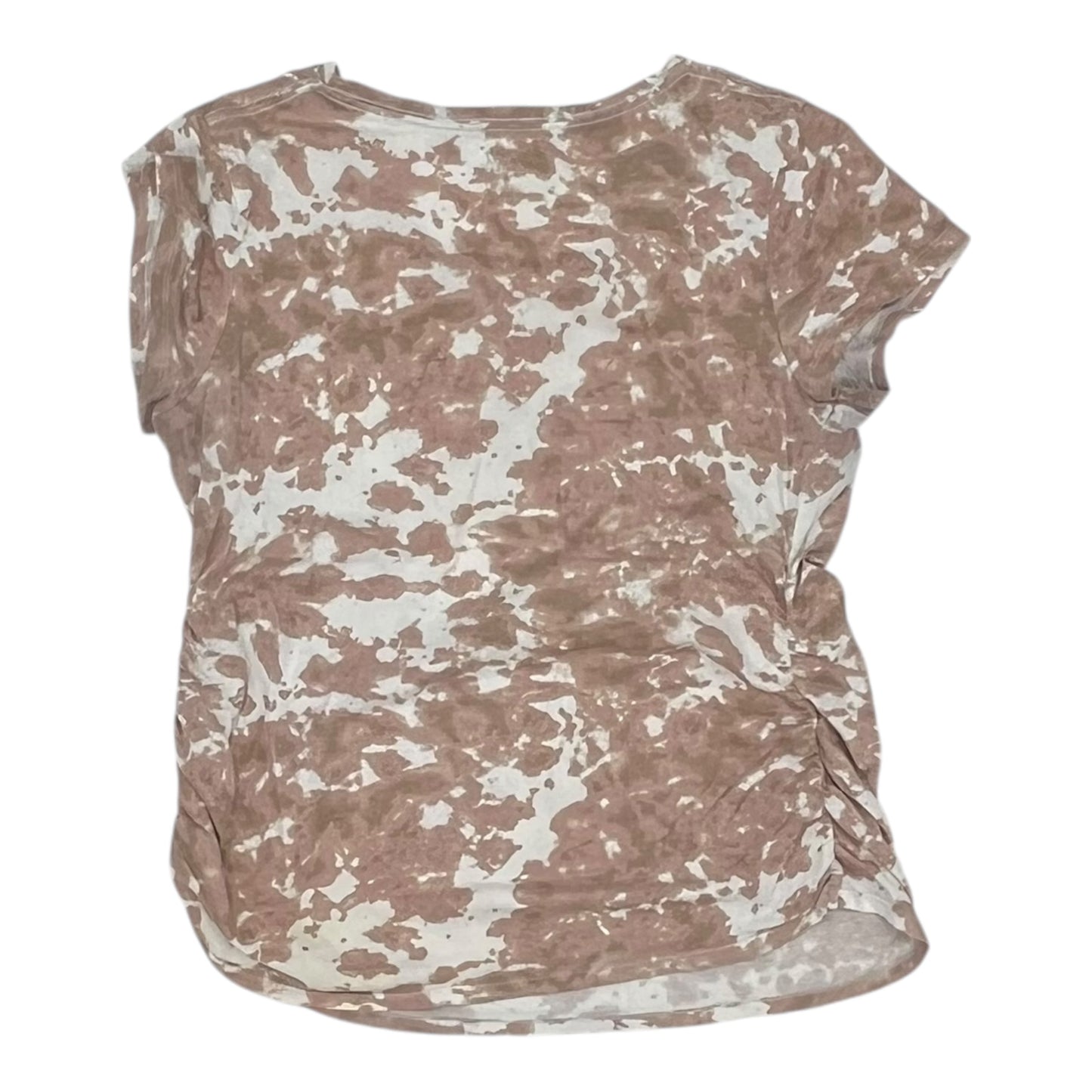 Mat Top Ss By Isabel Maternity In Pink & White, Size:Xl