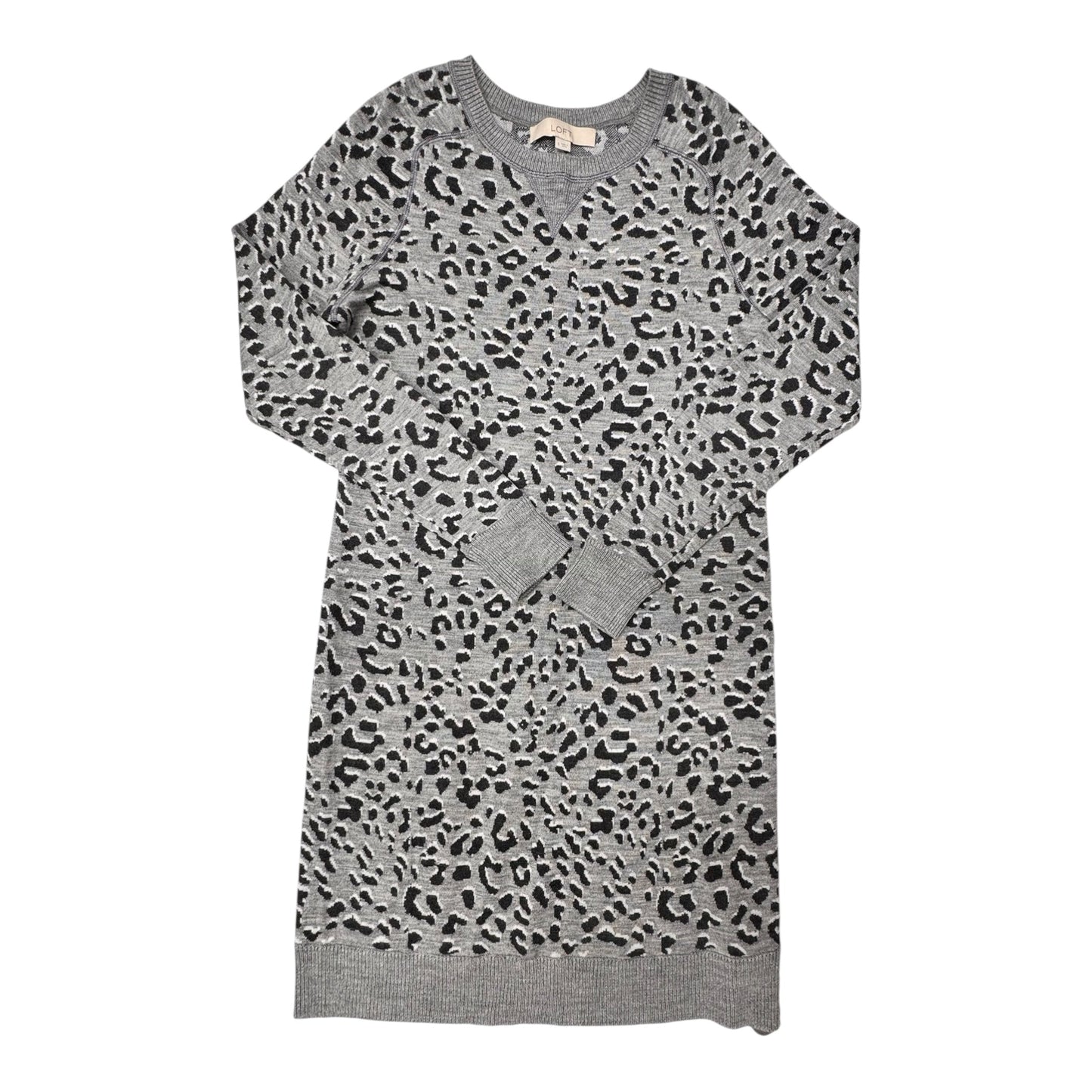 Dress Casual Midi By Loft In Animal Print, Size:S