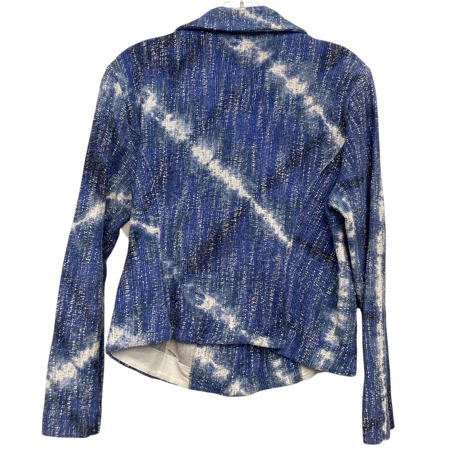 Jacket Moto By Nic + Zoe In Blue, Size:L