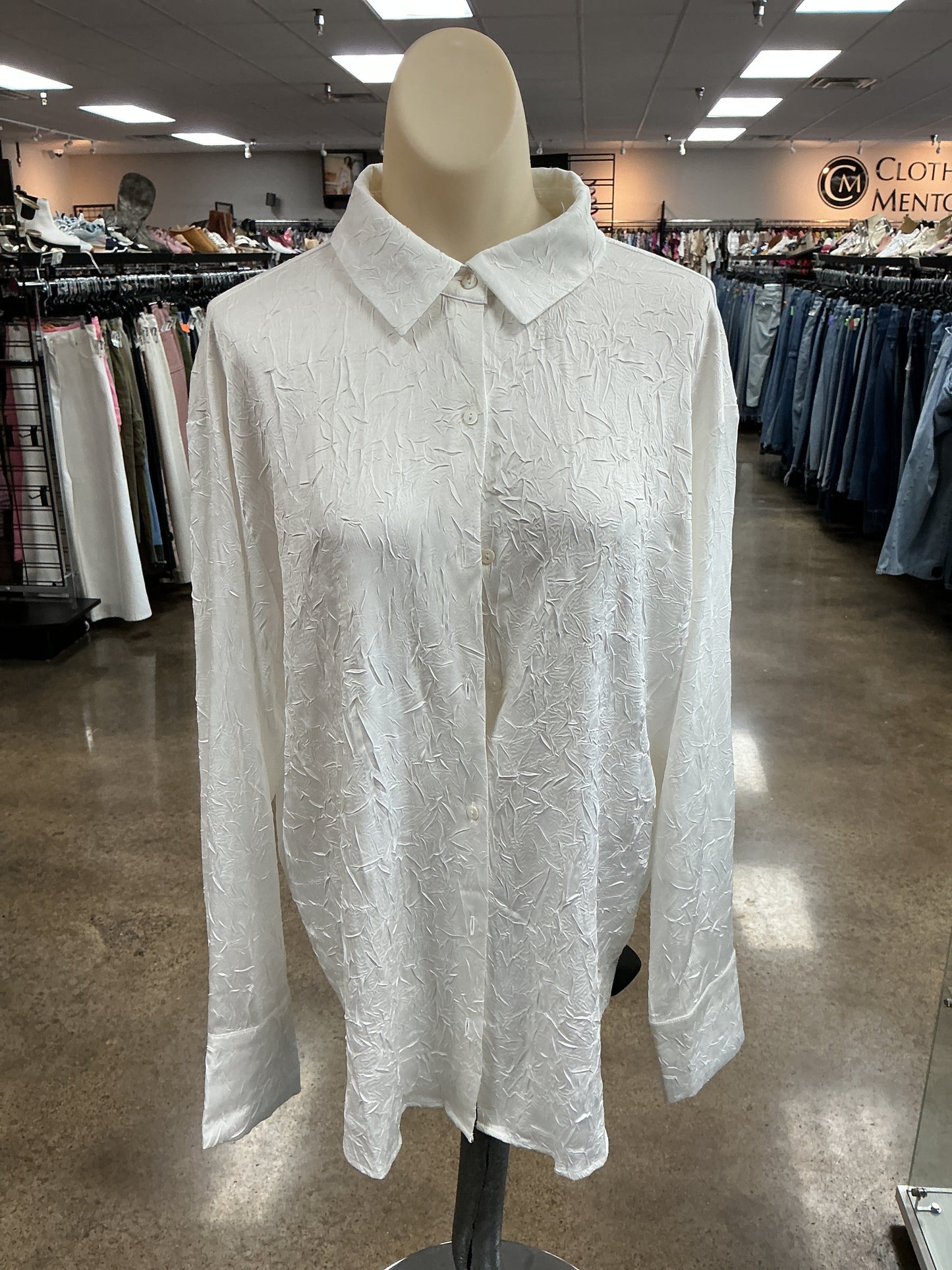 Top Ls By Miou Muse In White, Size:L