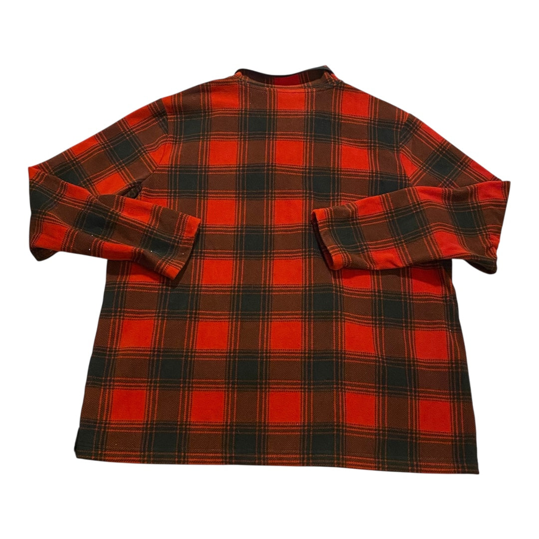 Jacket Fleece By Duluth Trading In Black & Red, Size:Xl