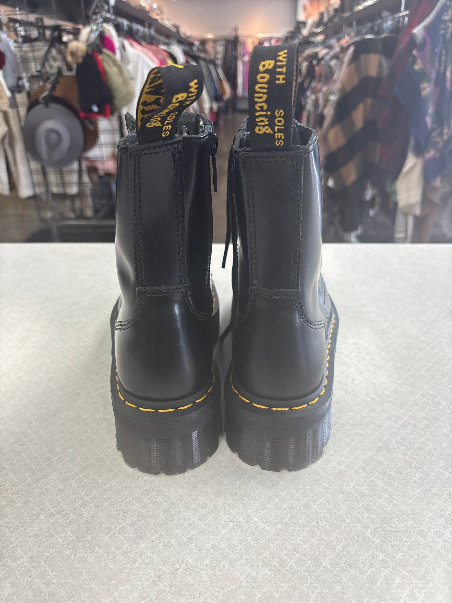 BOOTS COMBAT by DR MARTENS In BLACK, Size: 9