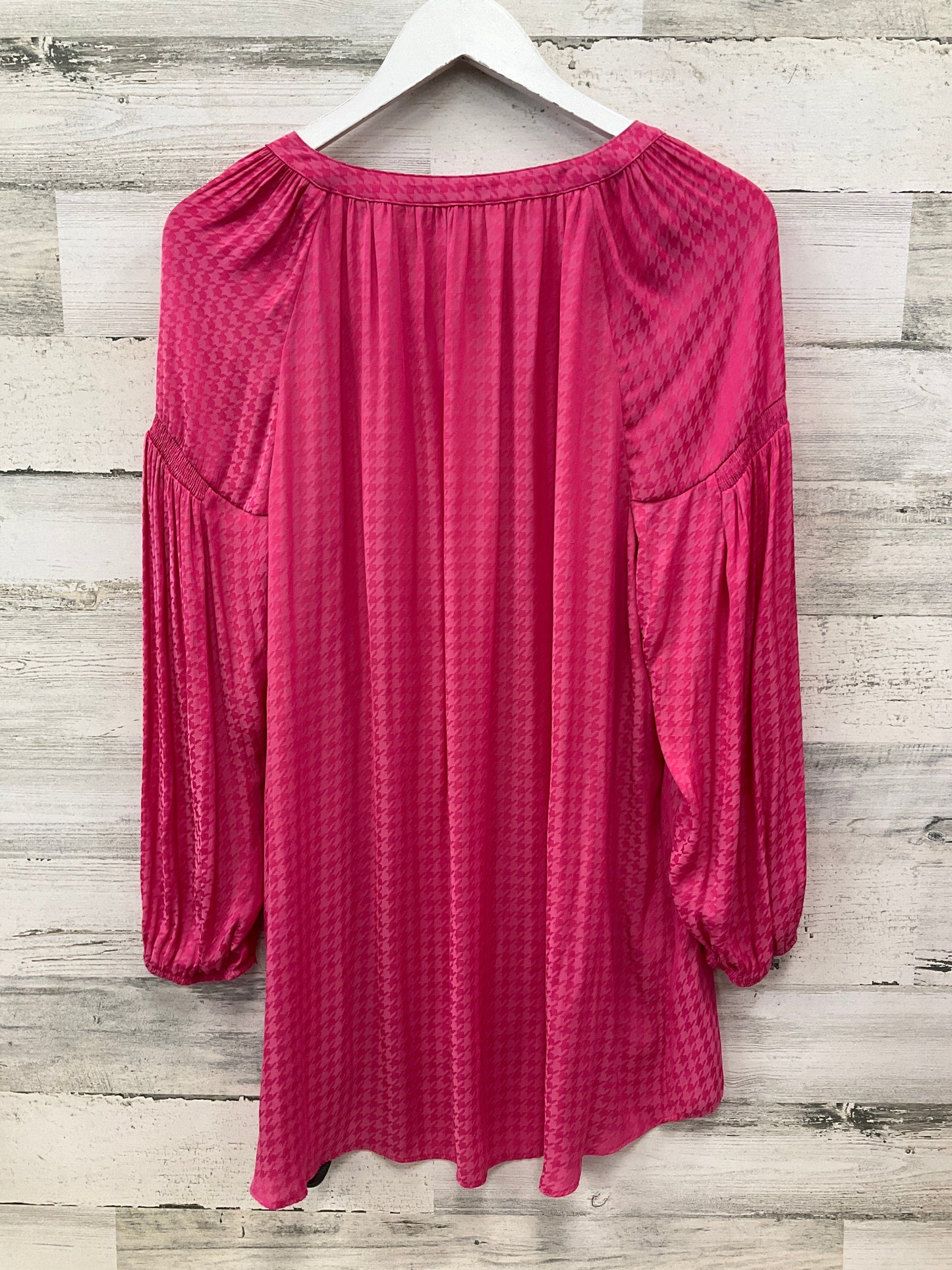 Top 3/4 Sleeve By Cato In Pink, Size:Xl