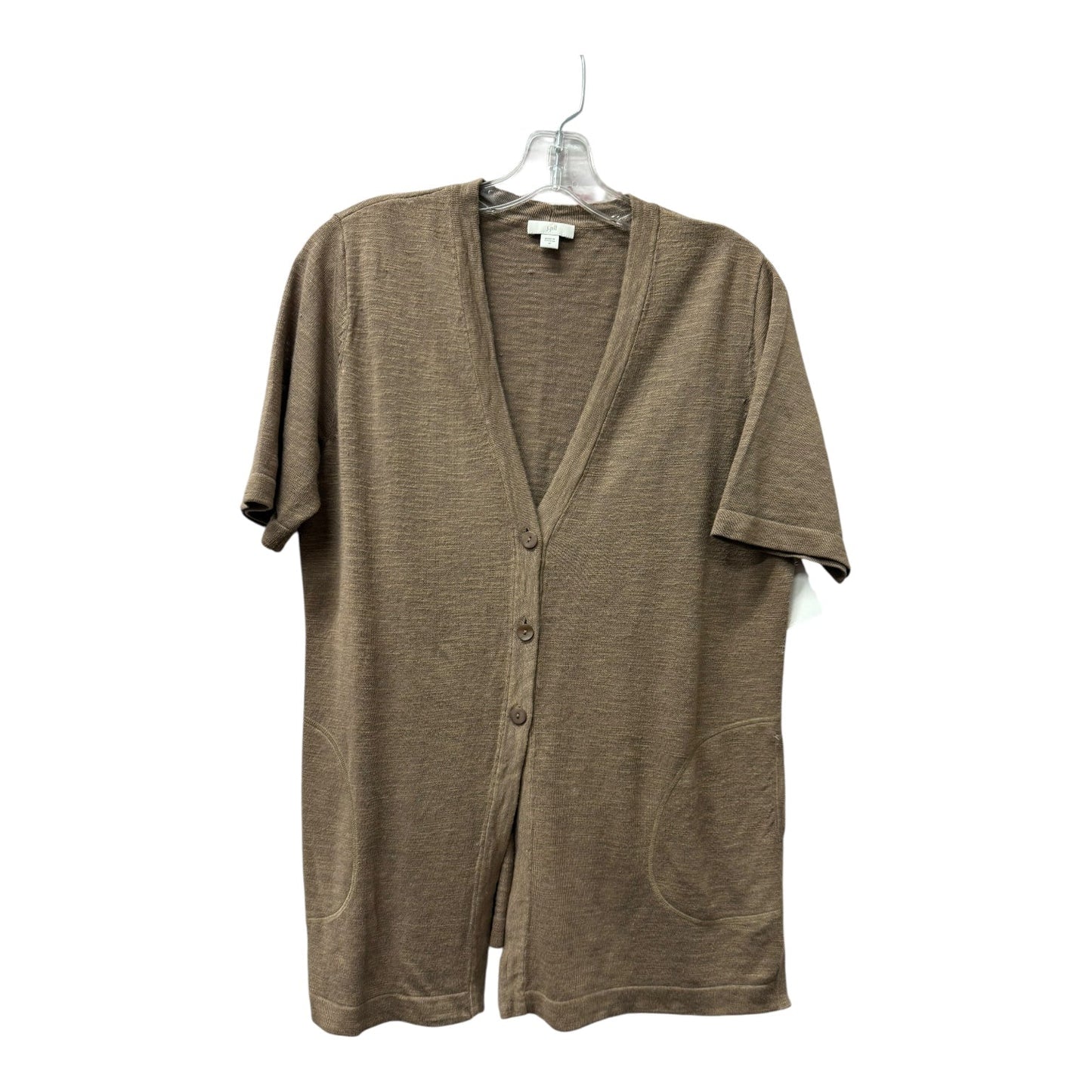 Sweater Cardigan By J. Jill In Brown, Size:M