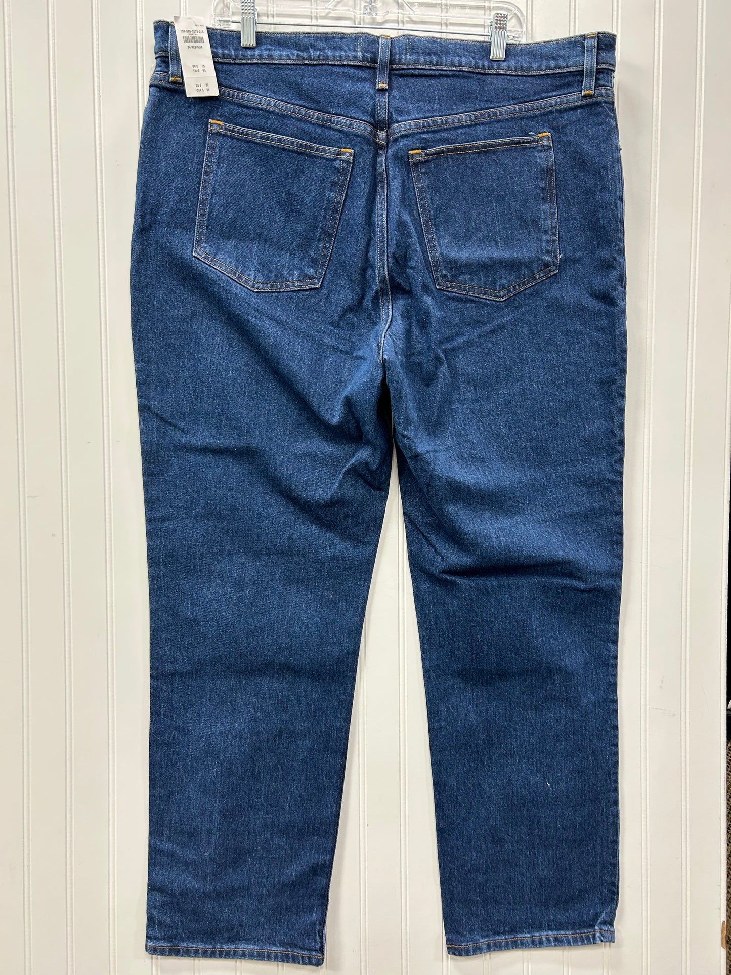 Jeans Straight By Abercrombie And Fitch In Blue Denim, Size:14