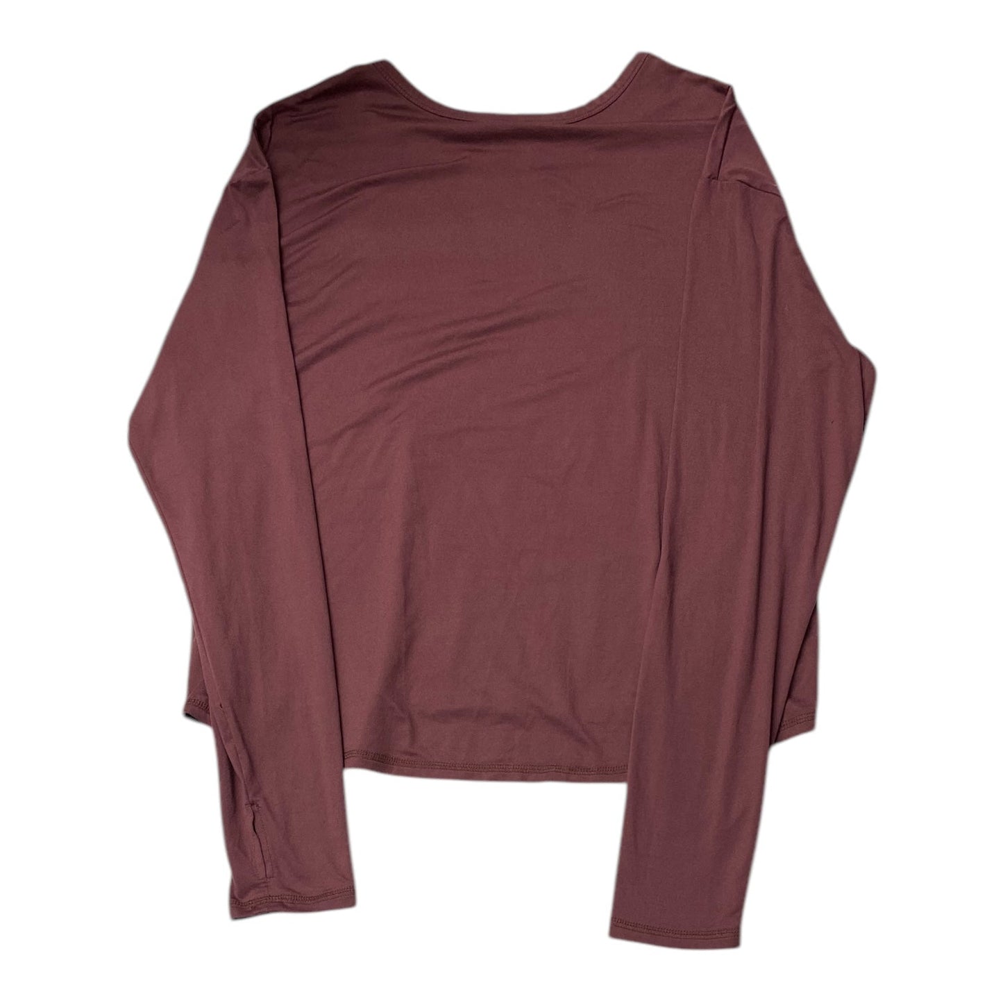Athletic Top Ls Crewneck By Marika In Maroon, Size:L