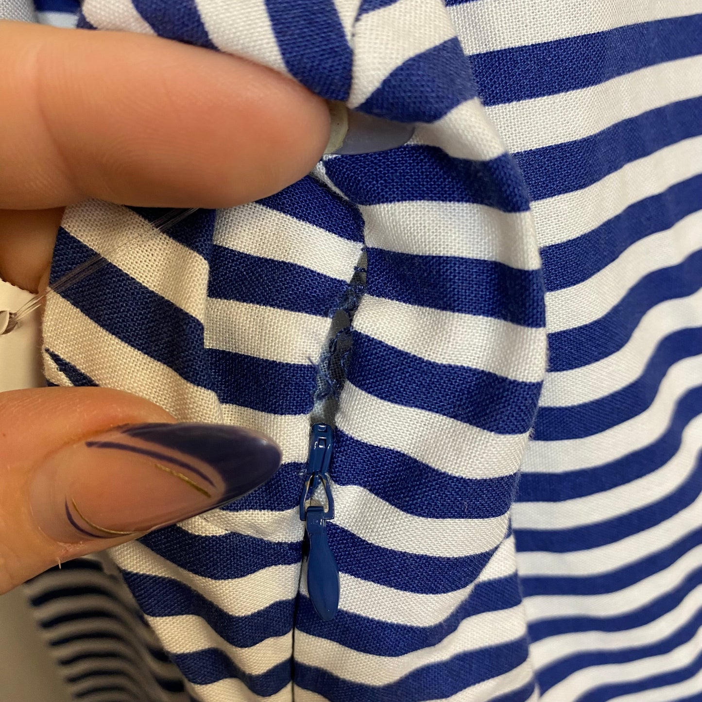 Dress Casual Short By Sail To Sable In Blue & White, Size: S