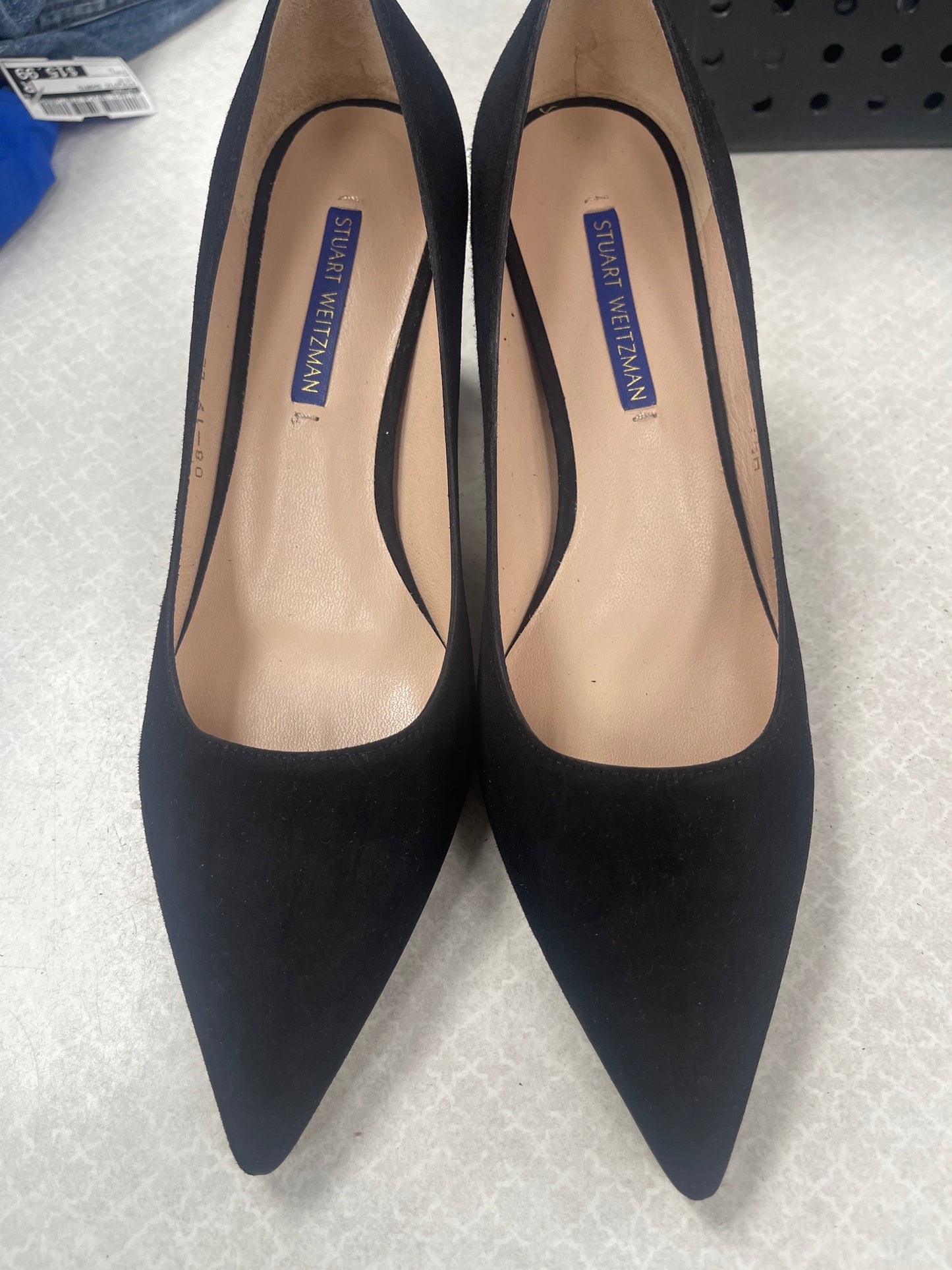 Shoes Designer By Stuart Weitzman In Black, Size:7.5